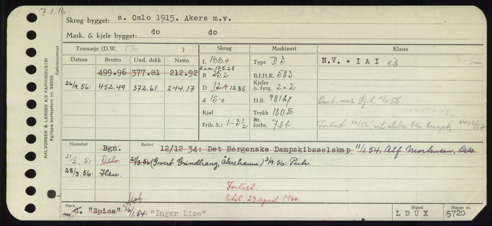 Sjøfartsdirektoratet med forløpere, Skipsmålingen, RA/S-1627/H/Hd/L0018: Fartøy, I, p. 141