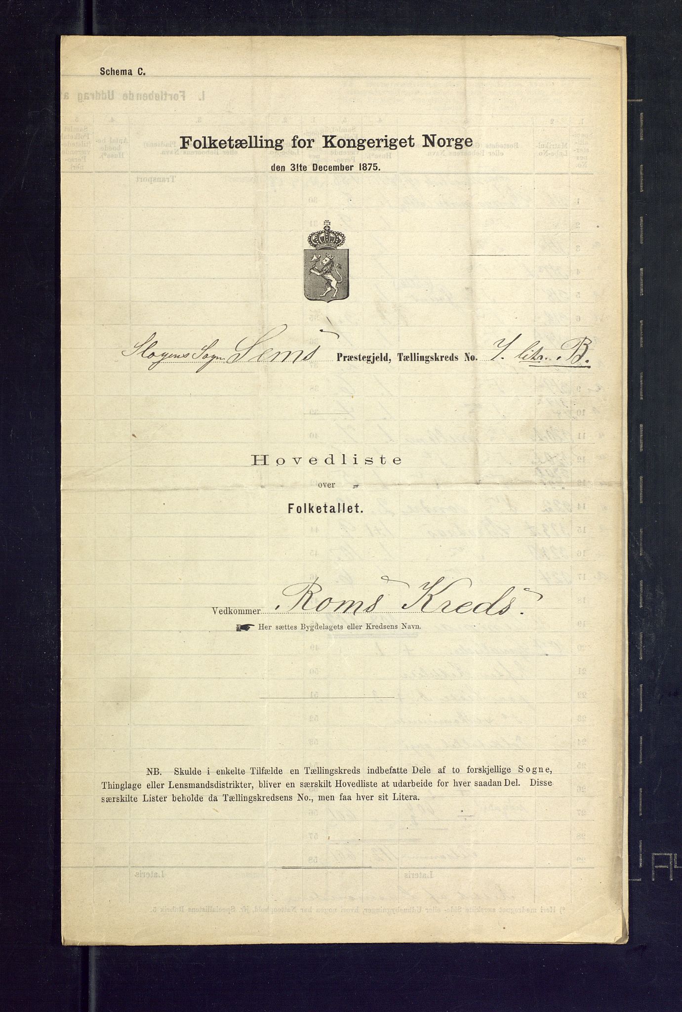 SAKO, 1875 census for 0721P Sem, 1875, p. 38