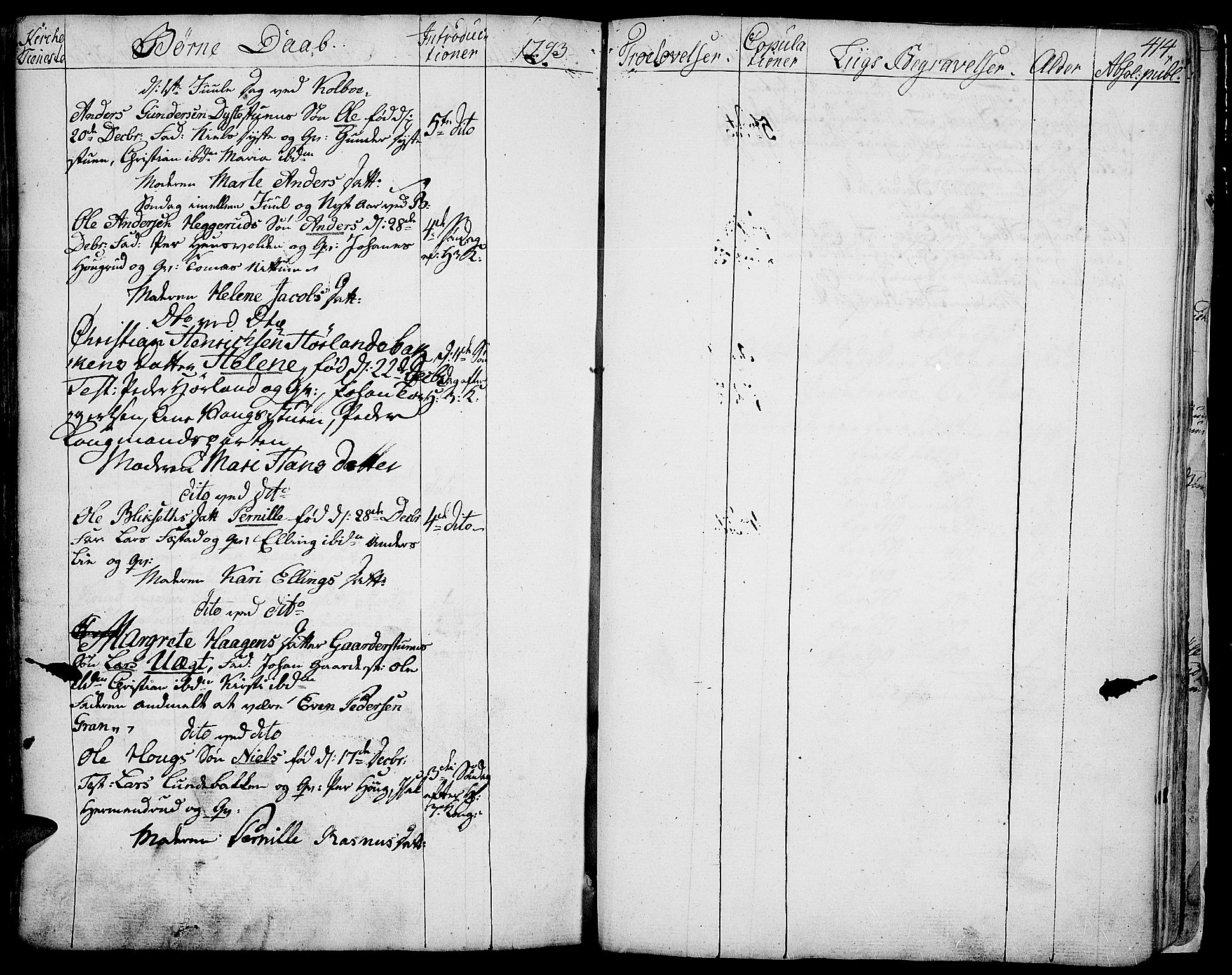 Toten prestekontor, SAH/PREST-102/H/Ha/Haa/L0006: Parish register (official) no. 6, 1773-1793, p. 414