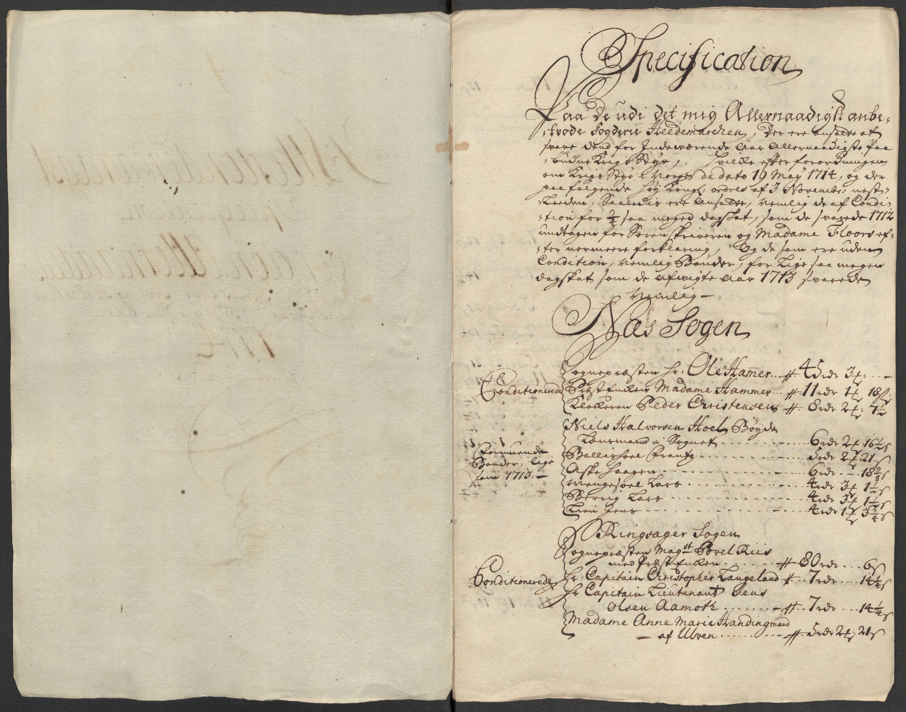 Rentekammeret inntil 1814, Reviderte regnskaper, Fogderegnskap, AV/RA-EA-4092/R16/L1051: Fogderegnskap Hedmark, 1714, p. 172