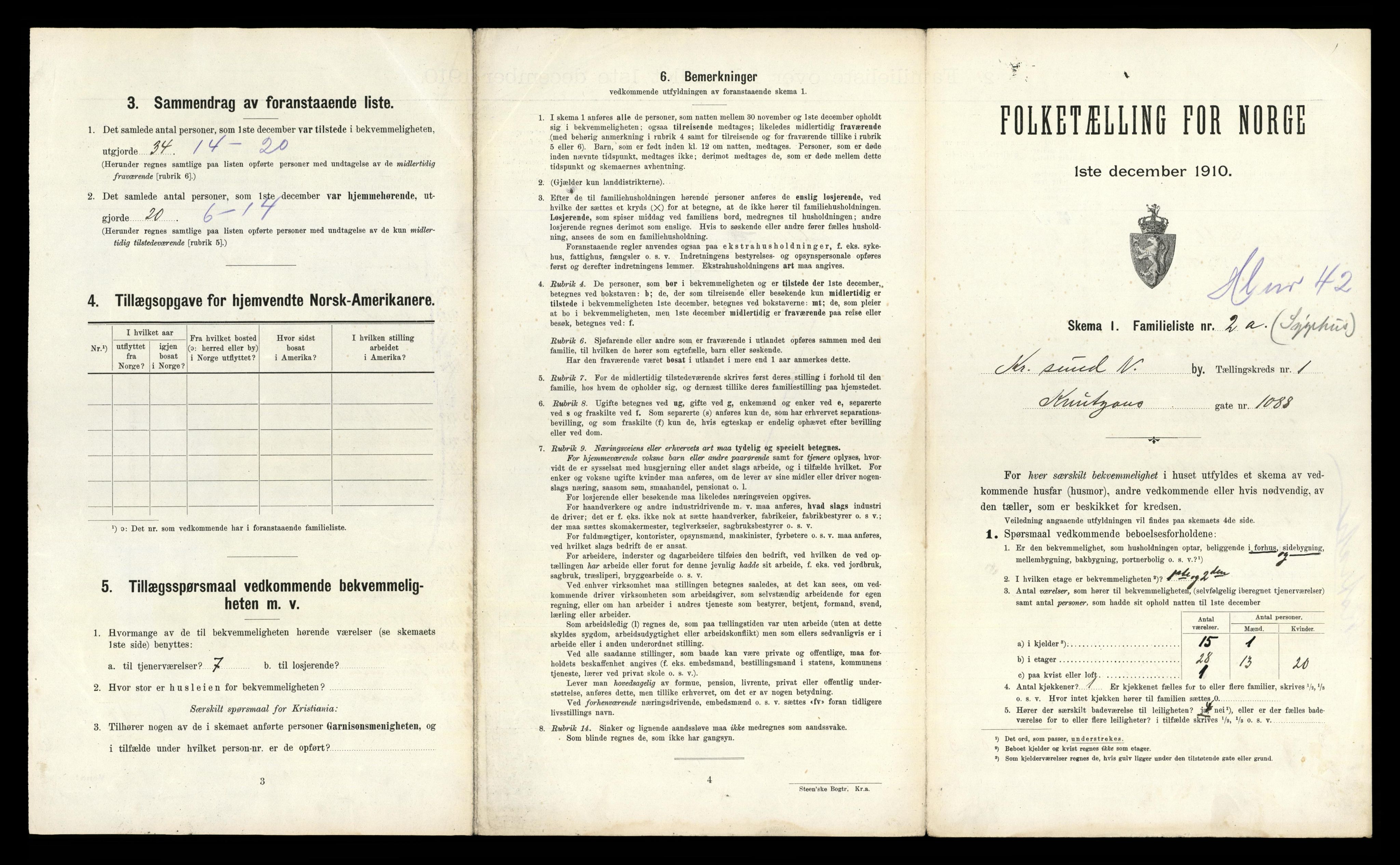 RA, 1910 census for Kristiansund, 1910, p. 403