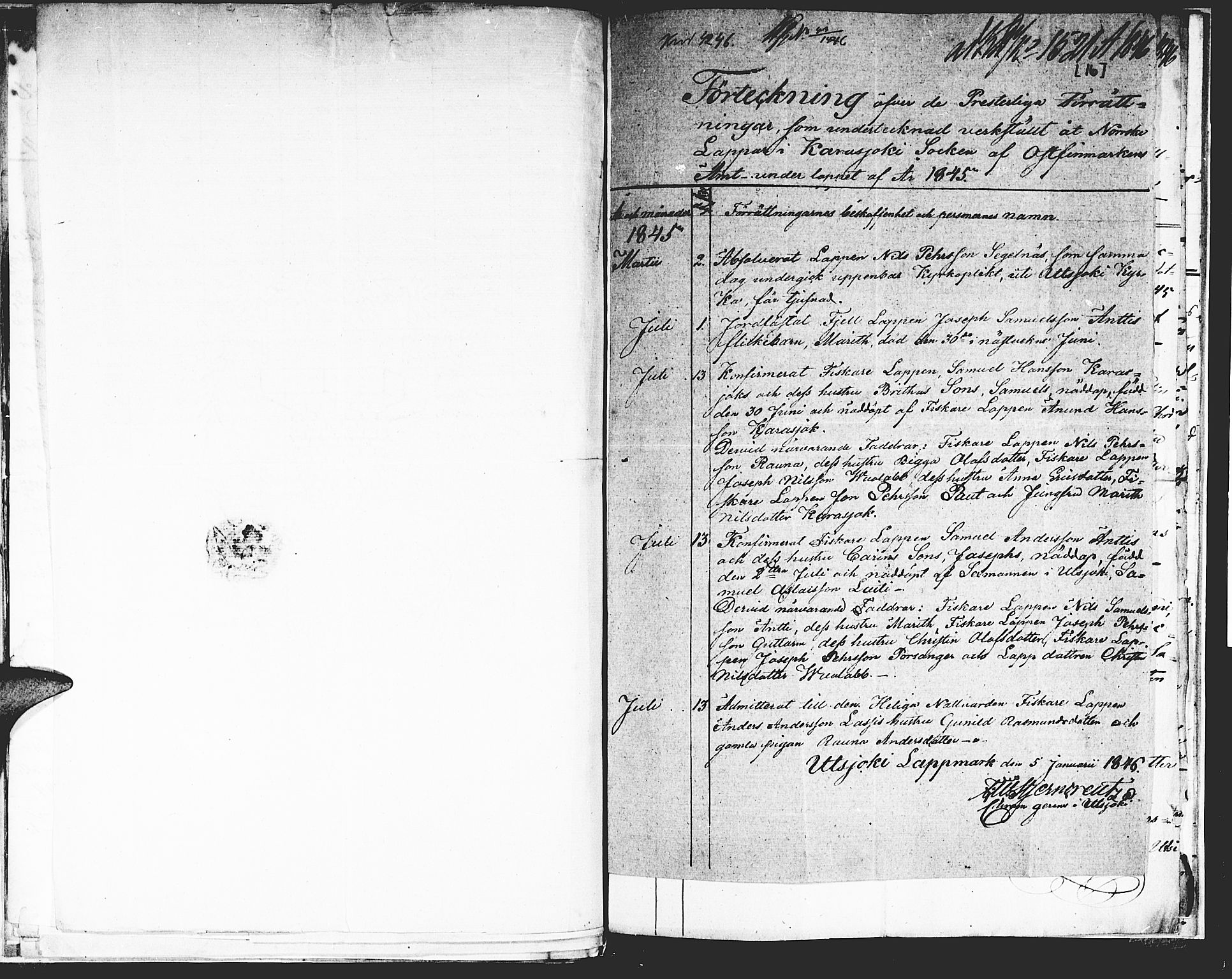 Kistrand/Porsanger sokneprestembete, SATØ/S-1351/H/Ha/L0011.kirke: Parish register (official) no. 11, 1840-1849, p. 16