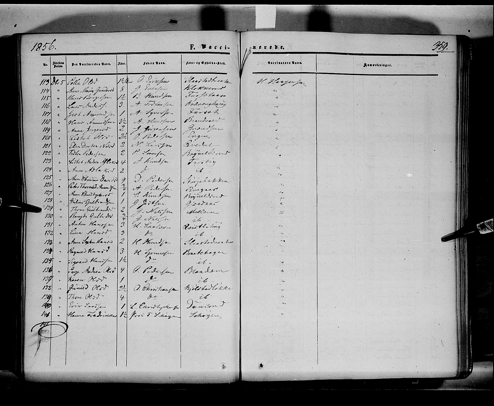 Sør-Odal prestekontor, AV/SAH-PREST-030/H/Ha/Haa/L0001: Parish register (official) no. 1, 1849-1859, p. 359