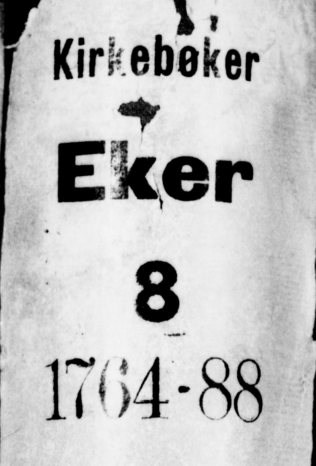 Eiker kirkebøker, AV/SAKO-A-4/F/Fa/L0008: Parish register (official) no. I 8, 1764-1788