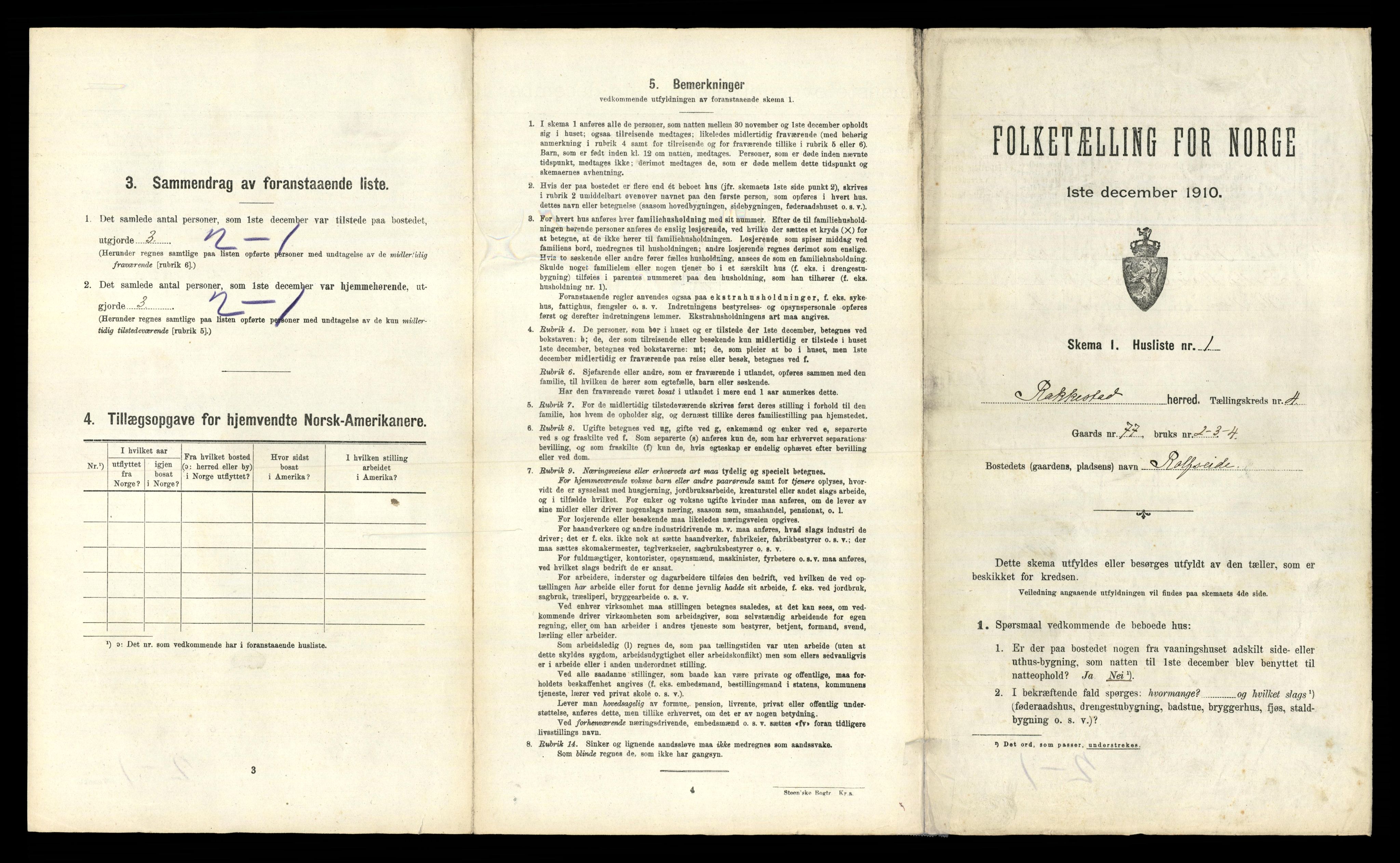 RA, 1910 census for Rakkestad, 1910, p. 745
