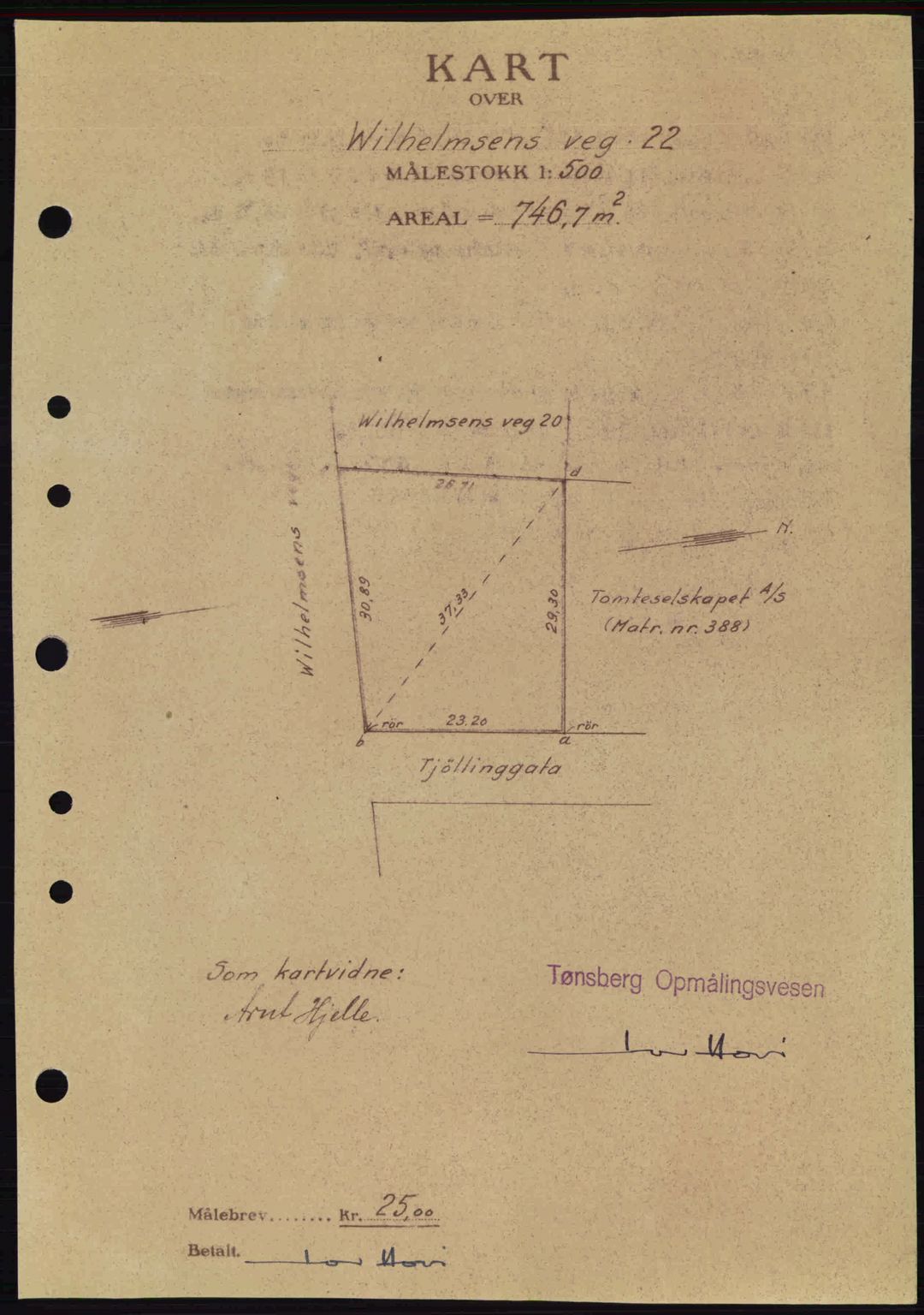 Tønsberg sorenskriveri, AV/SAKO-A-130/G/Ga/Gaa/L0014: Mortgage book no. A14, 1943-1944, Diary no: : 3093/1943