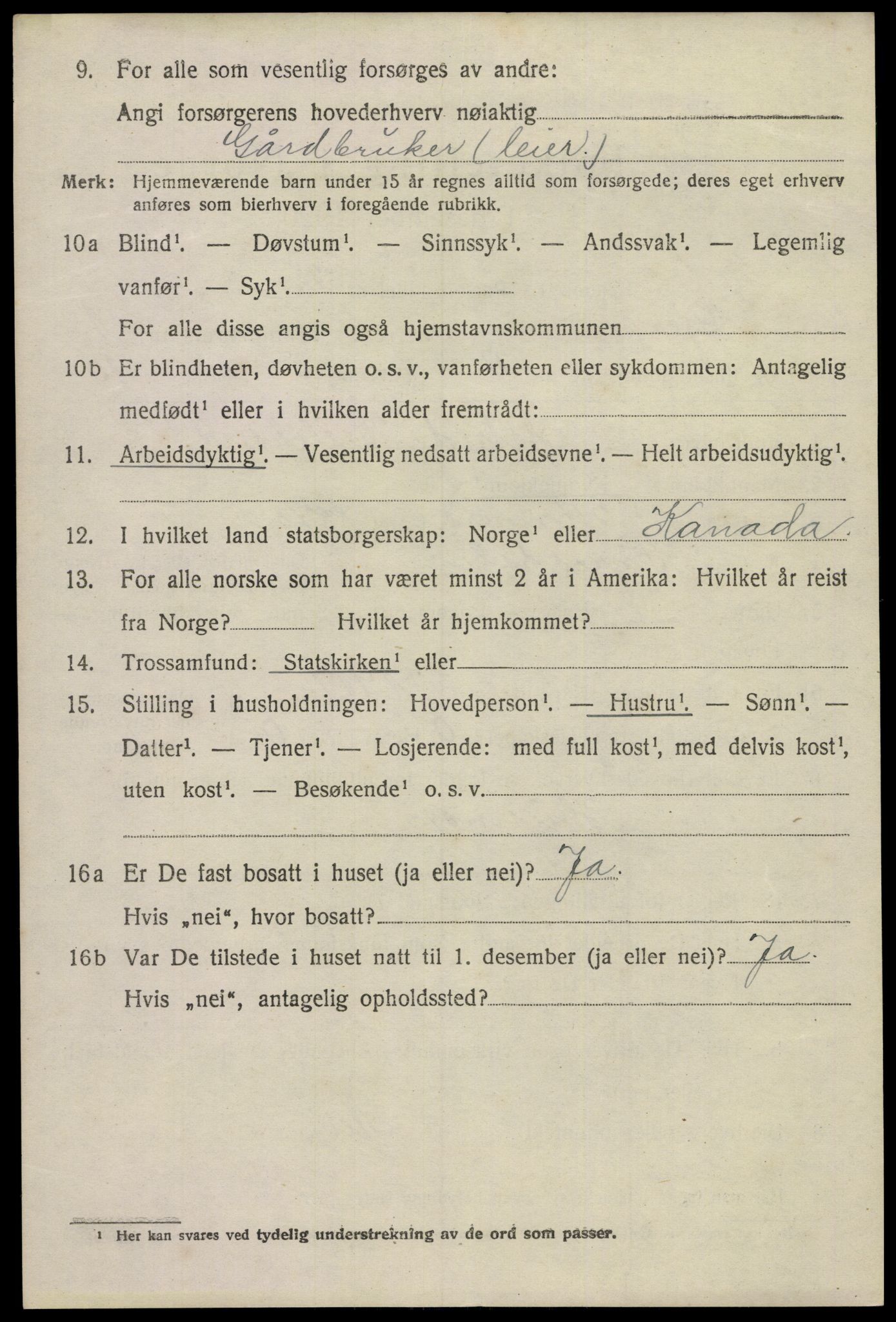 SAKO, 1920 census for Gjerpen, 1920, p. 2727