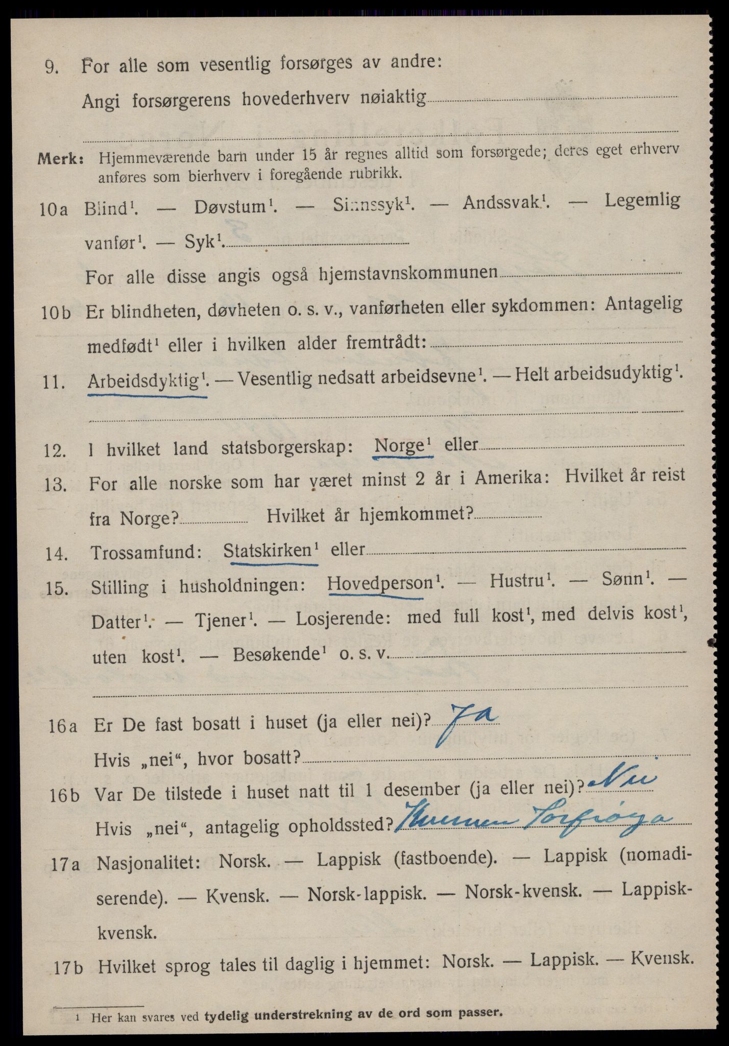 SAT, 1920 census for Sør-Frøya, 1920, p. 5430