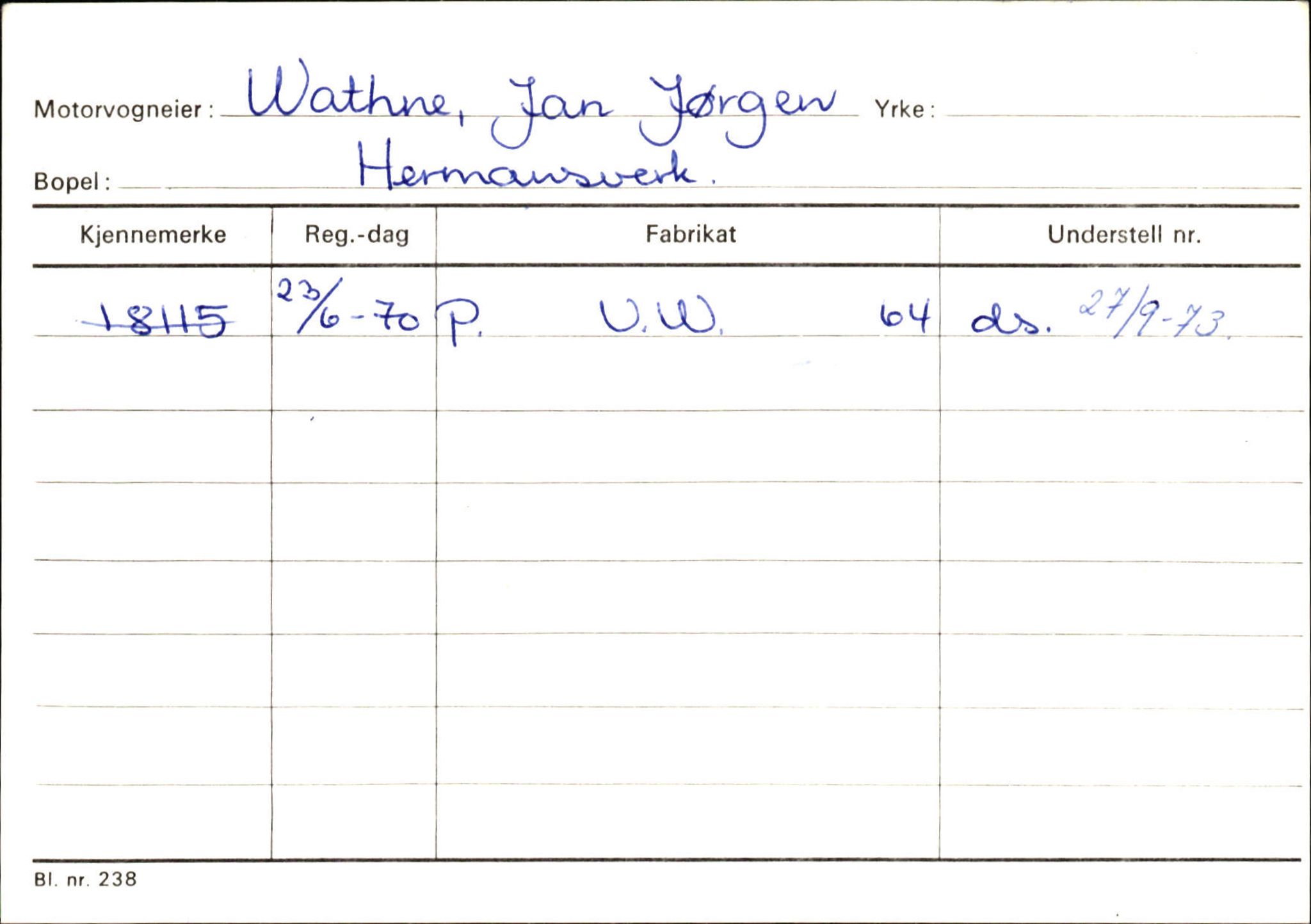 Statens vegvesen, Sogn og Fjordane vegkontor, SAB/A-5301/4/F/L0126: Eigarregister Fjaler M-Å. Leikanger A-Å, 1945-1975, p. 2423