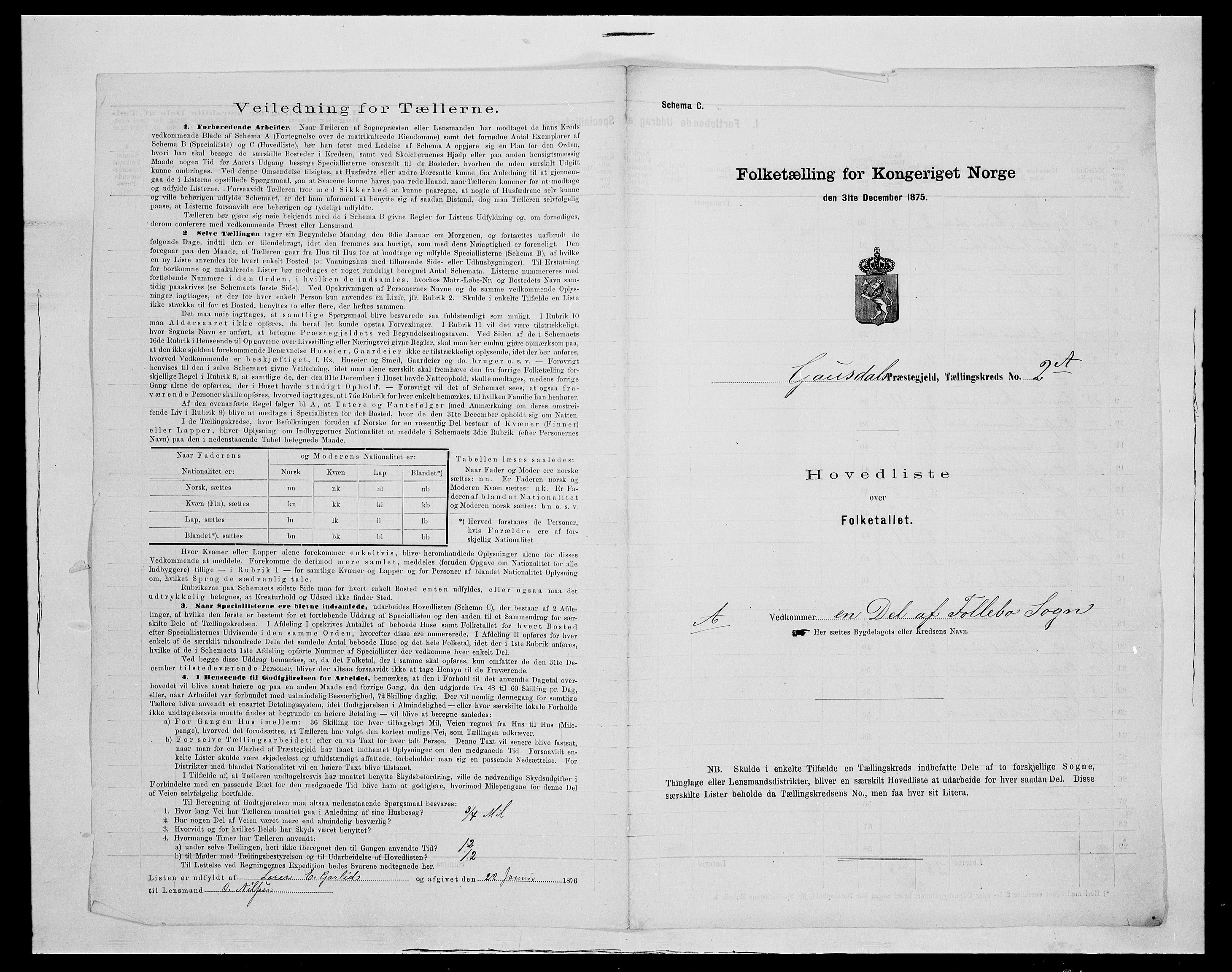SAH, 1875 census for 0522P Gausdal, 1875, p. 26