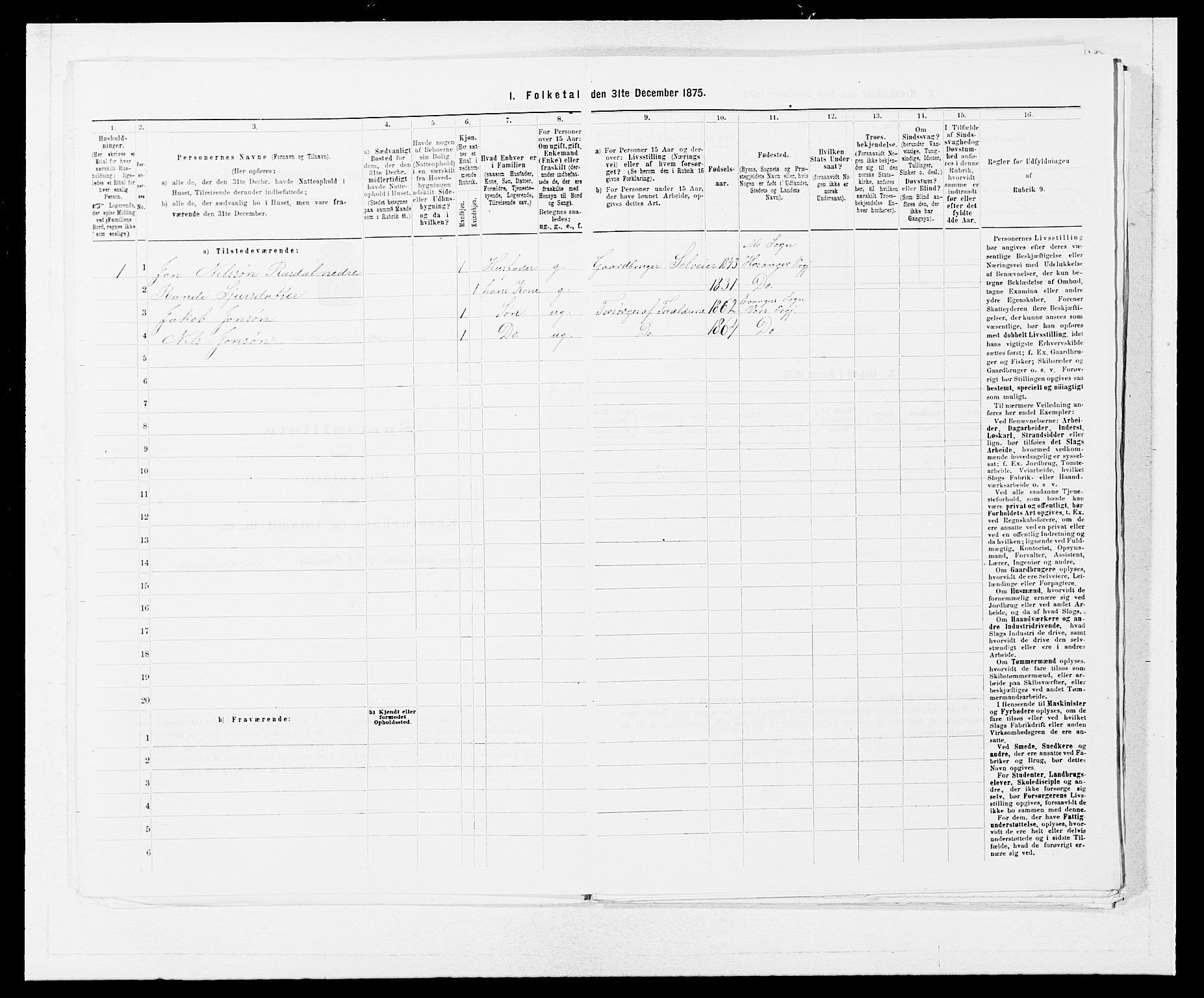 SAB, 1875 census for 1235P Voss, 1875, p. 2276