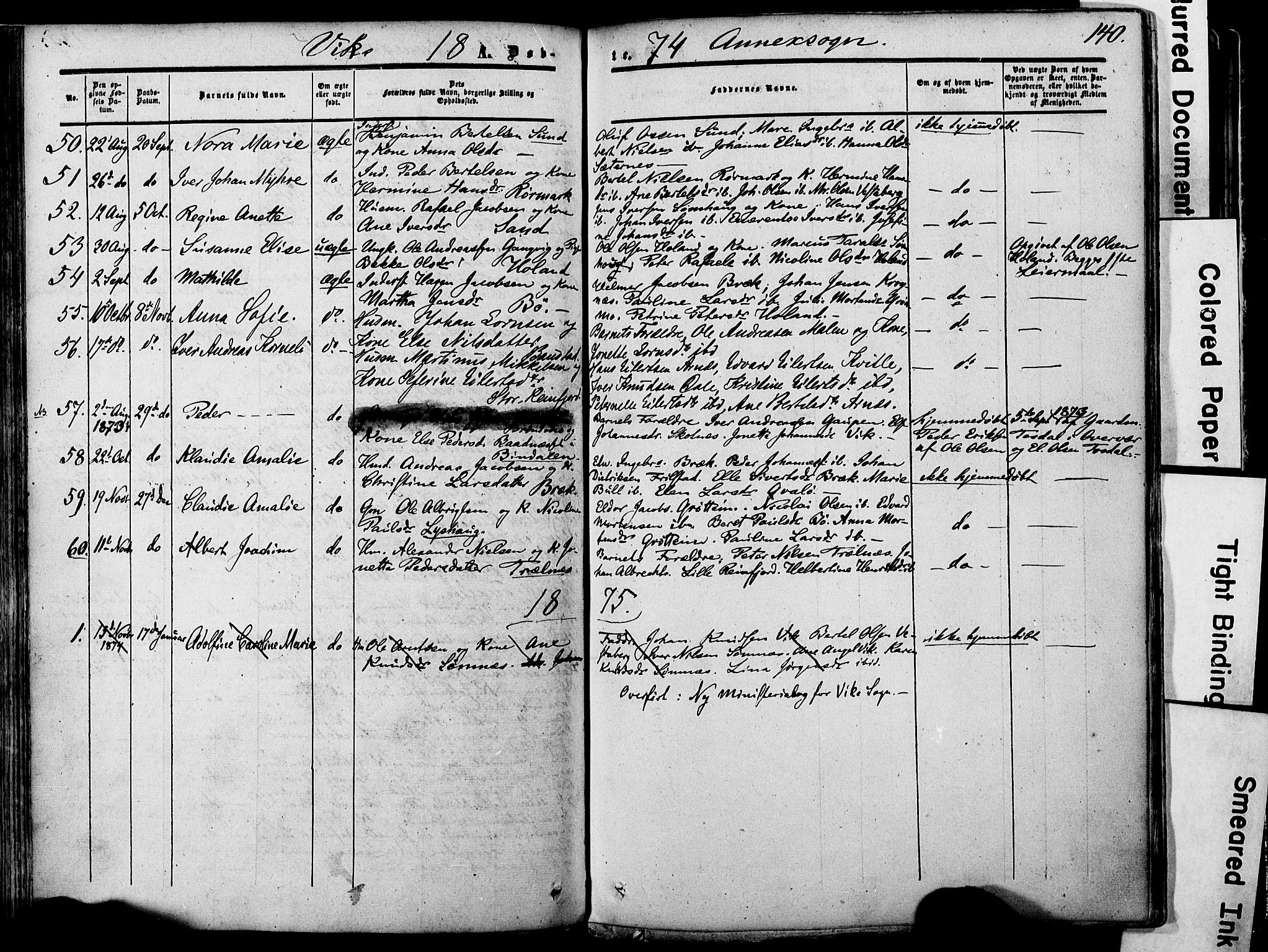 Ministerialprotokoller, klokkerbøker og fødselsregistre - Nordland, AV/SAT-A-1459/812/L0176: Parish register (official) no. 812A05, 1834-1874, p. 140