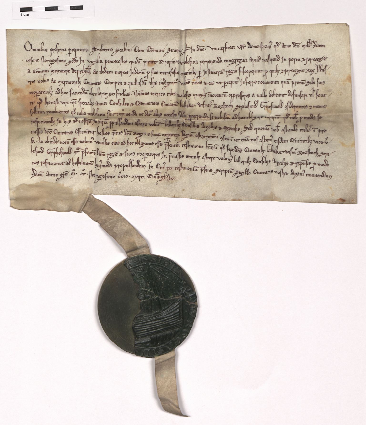 07.1 Urkunden, 3 Auswärtige Beziehungen (Externa), AHL/-/21: Norwegen (Norvagica); Kontor zu Bergen, 1247-1747, p. 156