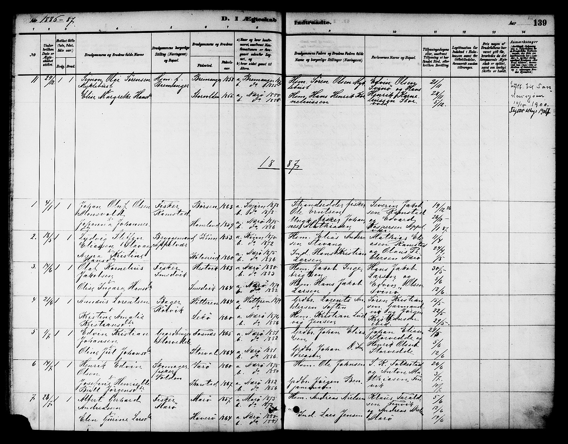 Ministerialprotokoller, klokkerbøker og fødselsregistre - Nord-Trøndelag, SAT/A-1458/784/L0672: Parish register (official) no. 784A07, 1880-1887, p. 139