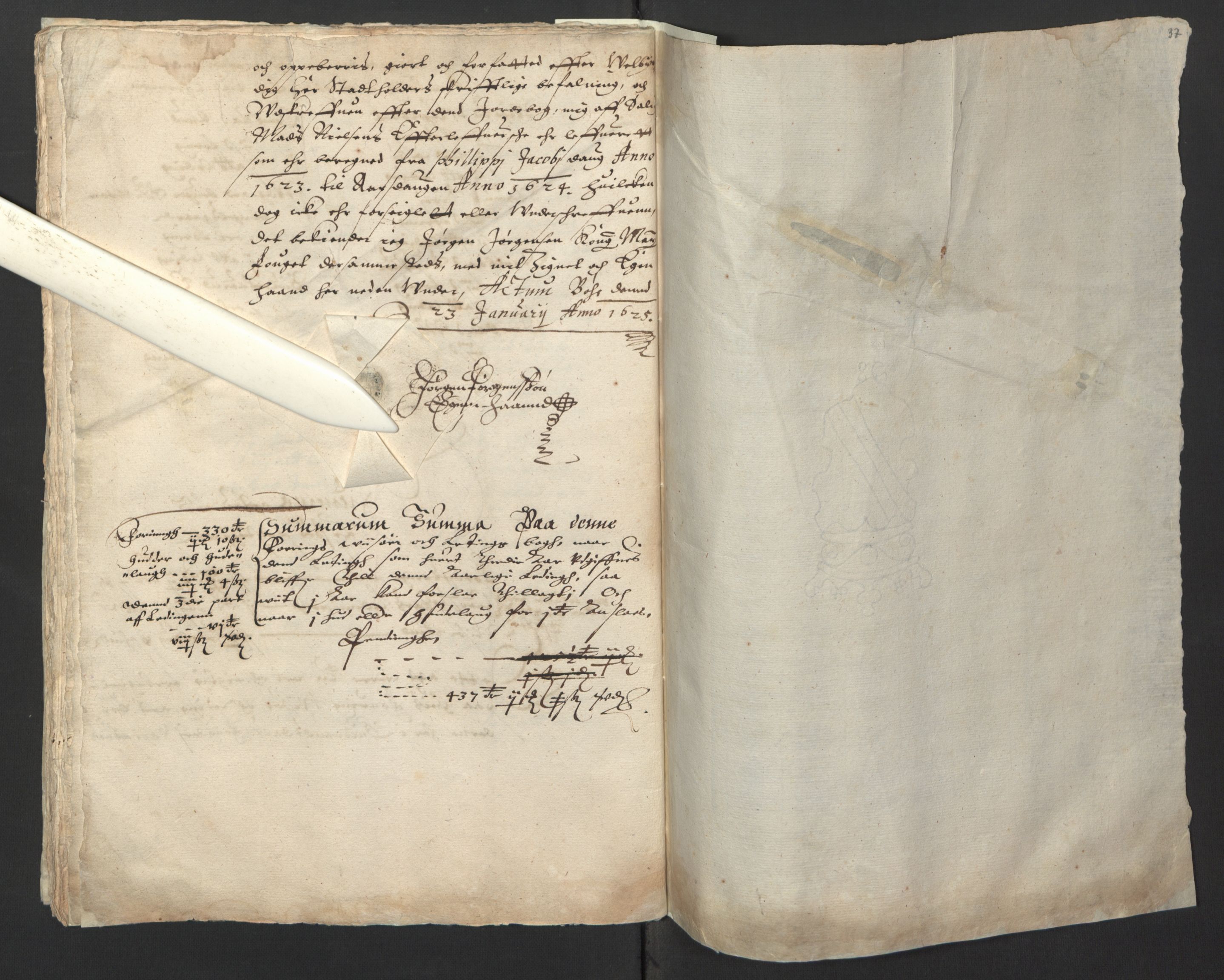 Stattholderembetet 1572-1771, AV/RA-EA-2870/Ek/L0001/0002: Jordebøker før 1624 og til utligning av garnisonsskatt 1624-1626: / Jordebøker for Akershus len, 1624-1625, p. 40
