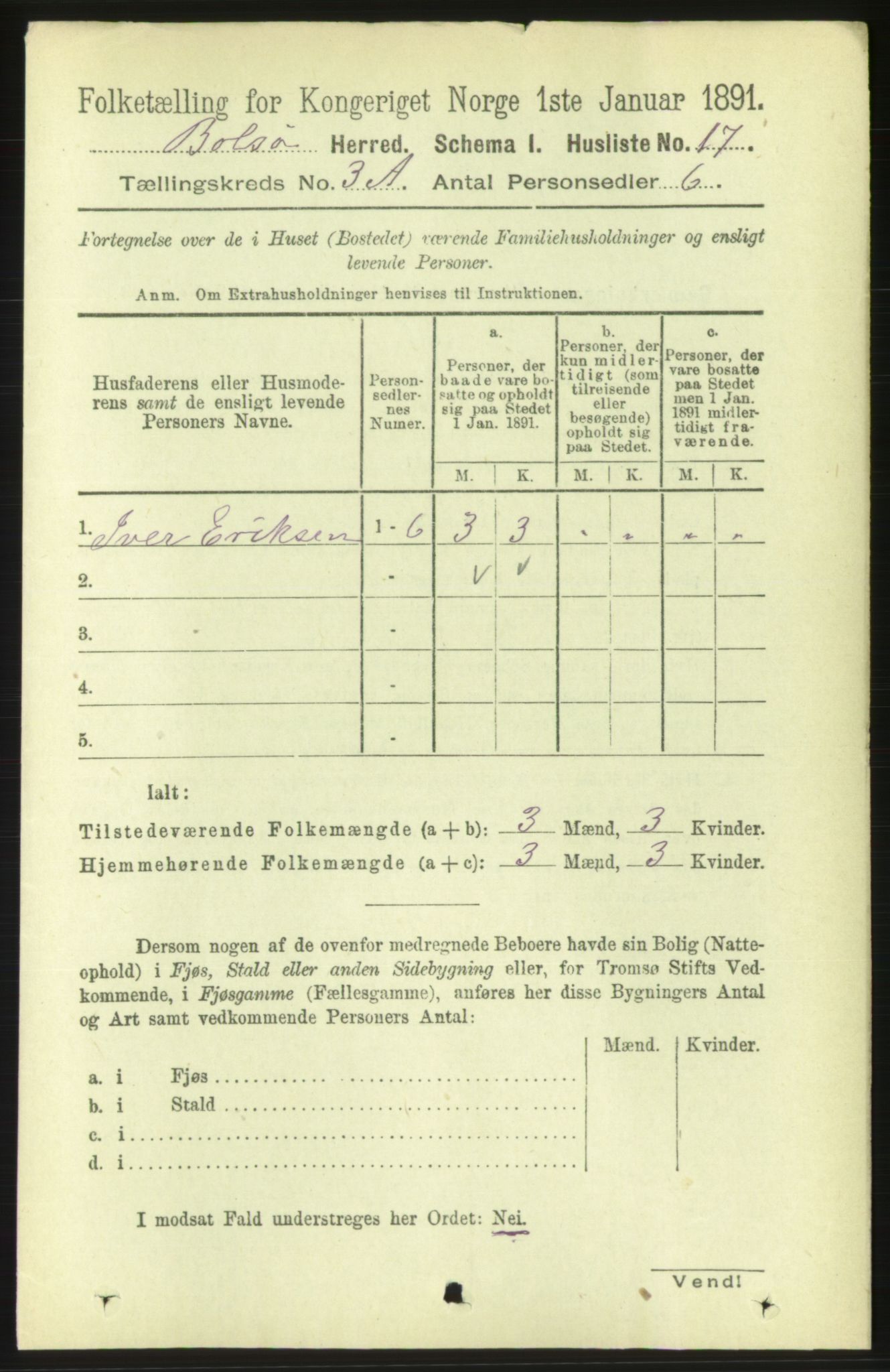 RA, 1891 census for 1544 Bolsøy, 1891, p. 1752