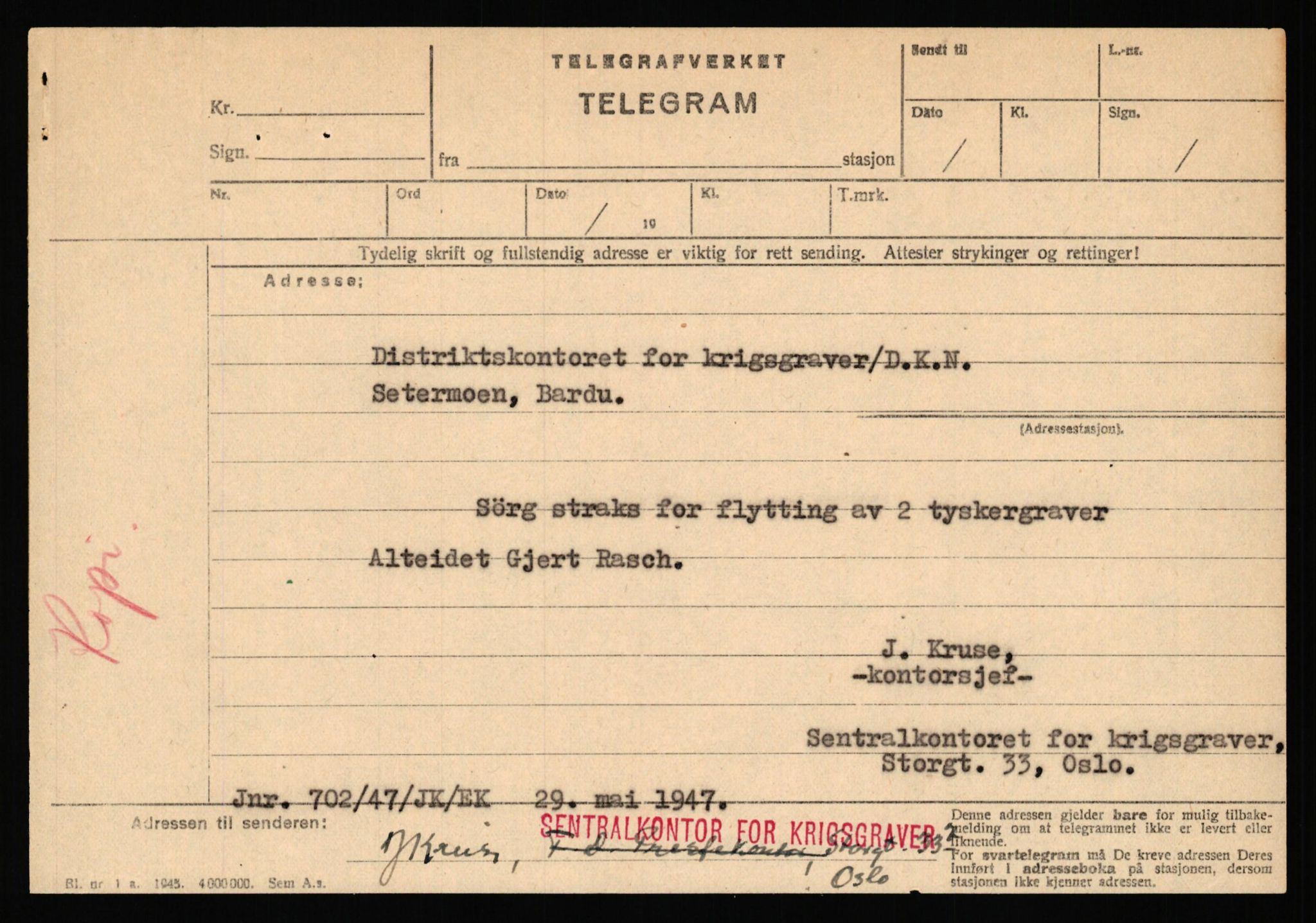 Krigsgravtjenesten, AV/RA-S-7020/D/Da/L0039: Tyske krigsgraver, 1945-1963, p. 140