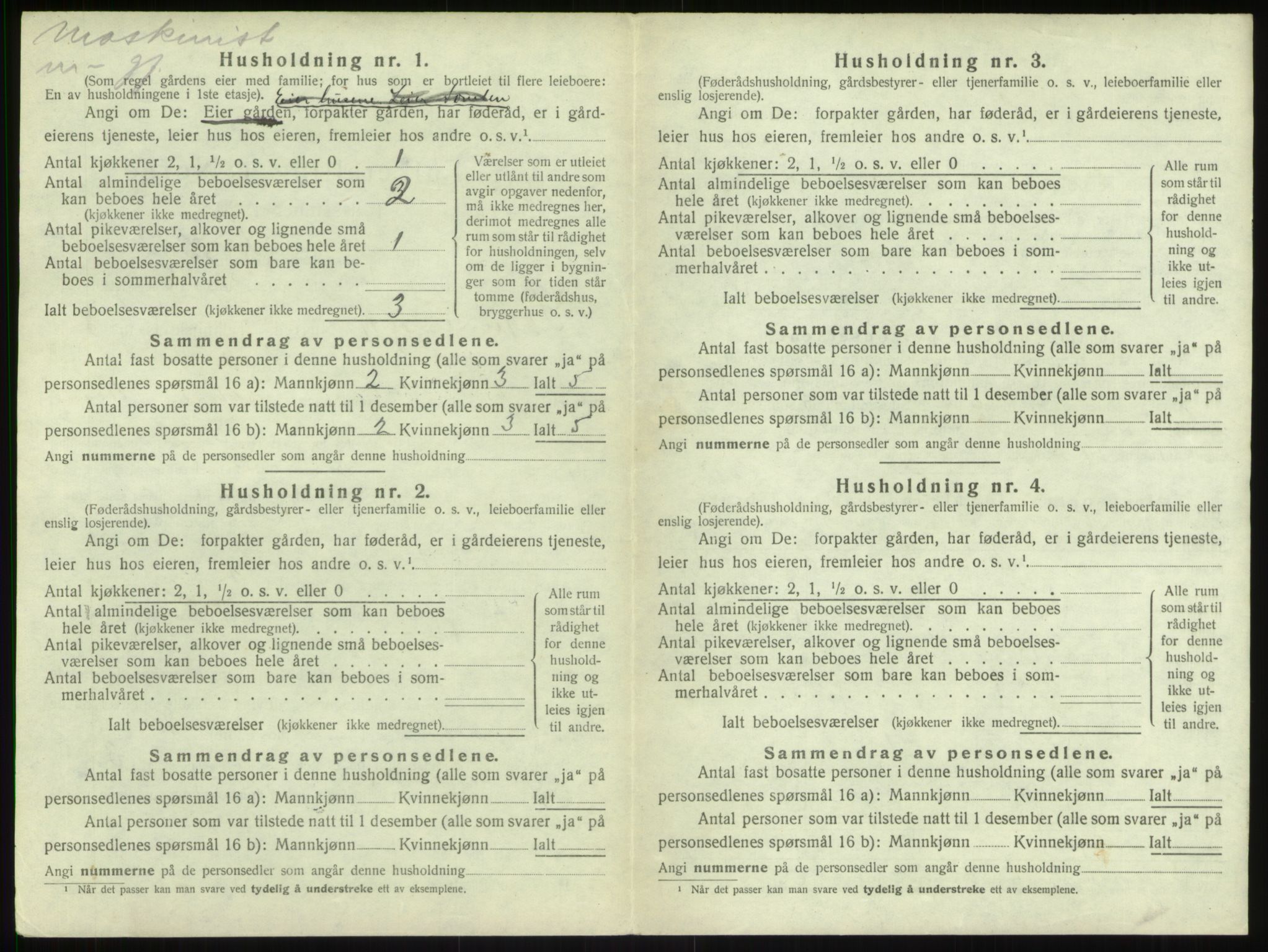 SAB, 1920 census for Sogndal, 1920, p. 451