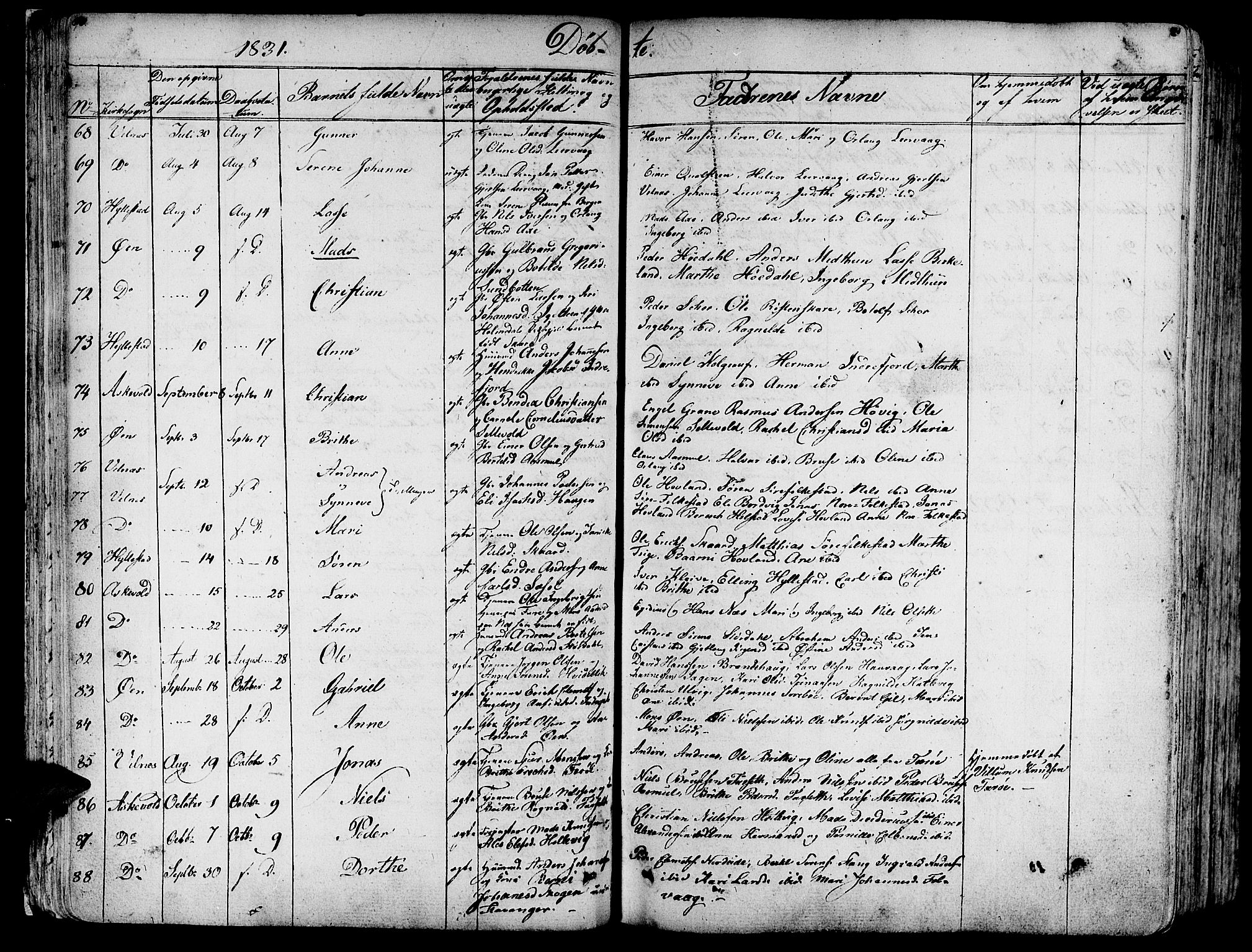 Askvoll sokneprestembete, SAB/A-79501/H/Haa/Haaa/L0010: Parish register (official) no. A 10, 1821-1844, p. 90-91