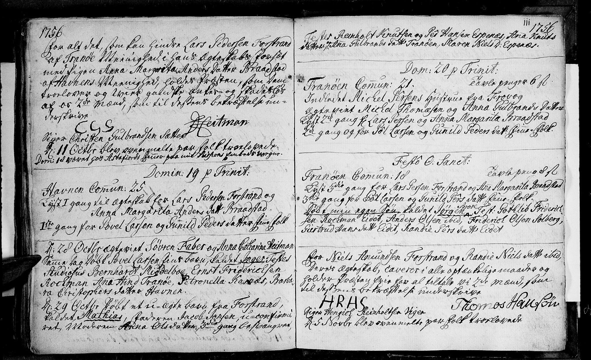 Ibestad sokneprestembete, SATØ/S-0077/H/Ha/Haa/L0001kirke: Parish register (official) no. 1, 1744-1757, p. 111