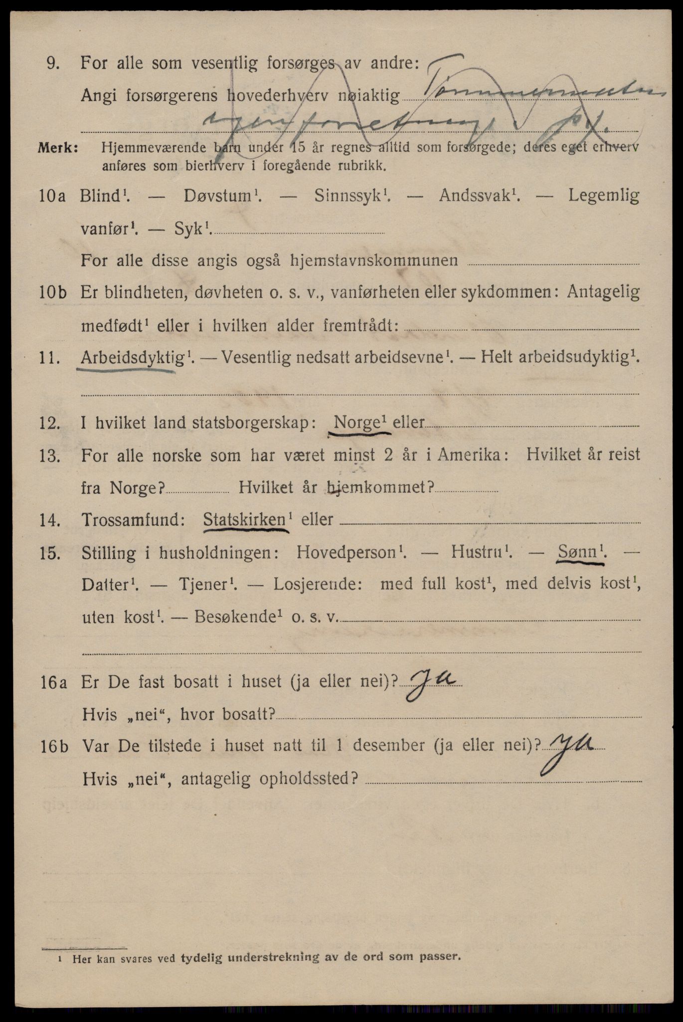 SAST, 1920 census for Stavanger, 1920, p. 53631