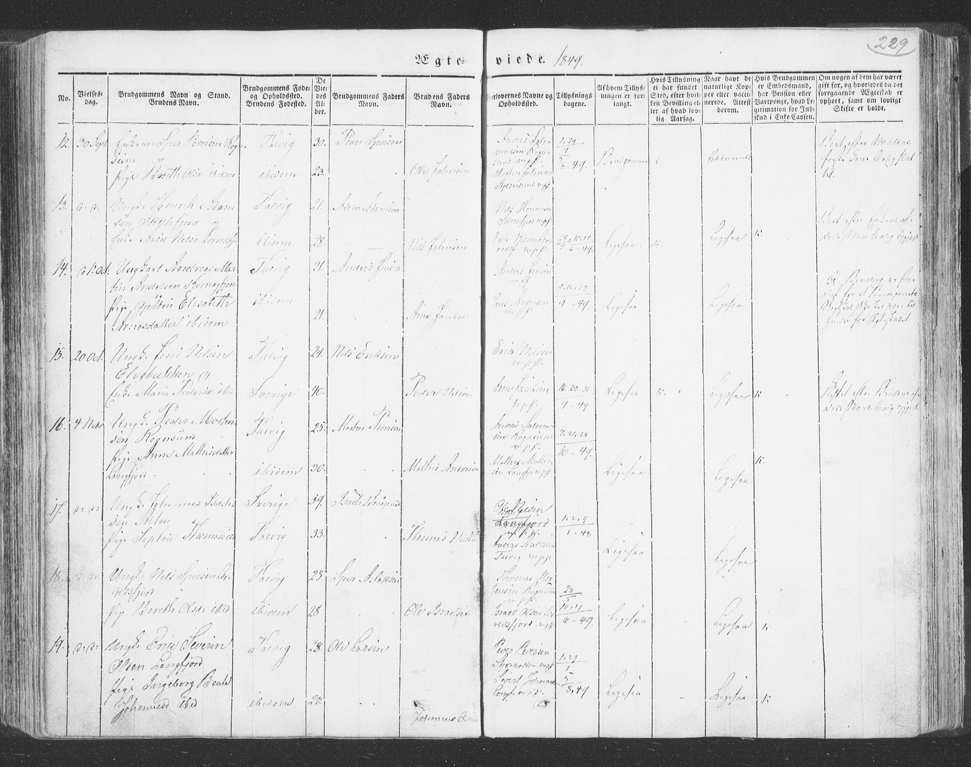 Talvik sokneprestkontor, AV/SATØ-S-1337/H/Ha/L0009kirke: Parish register (official) no. 9, 1837-1852, p. 229