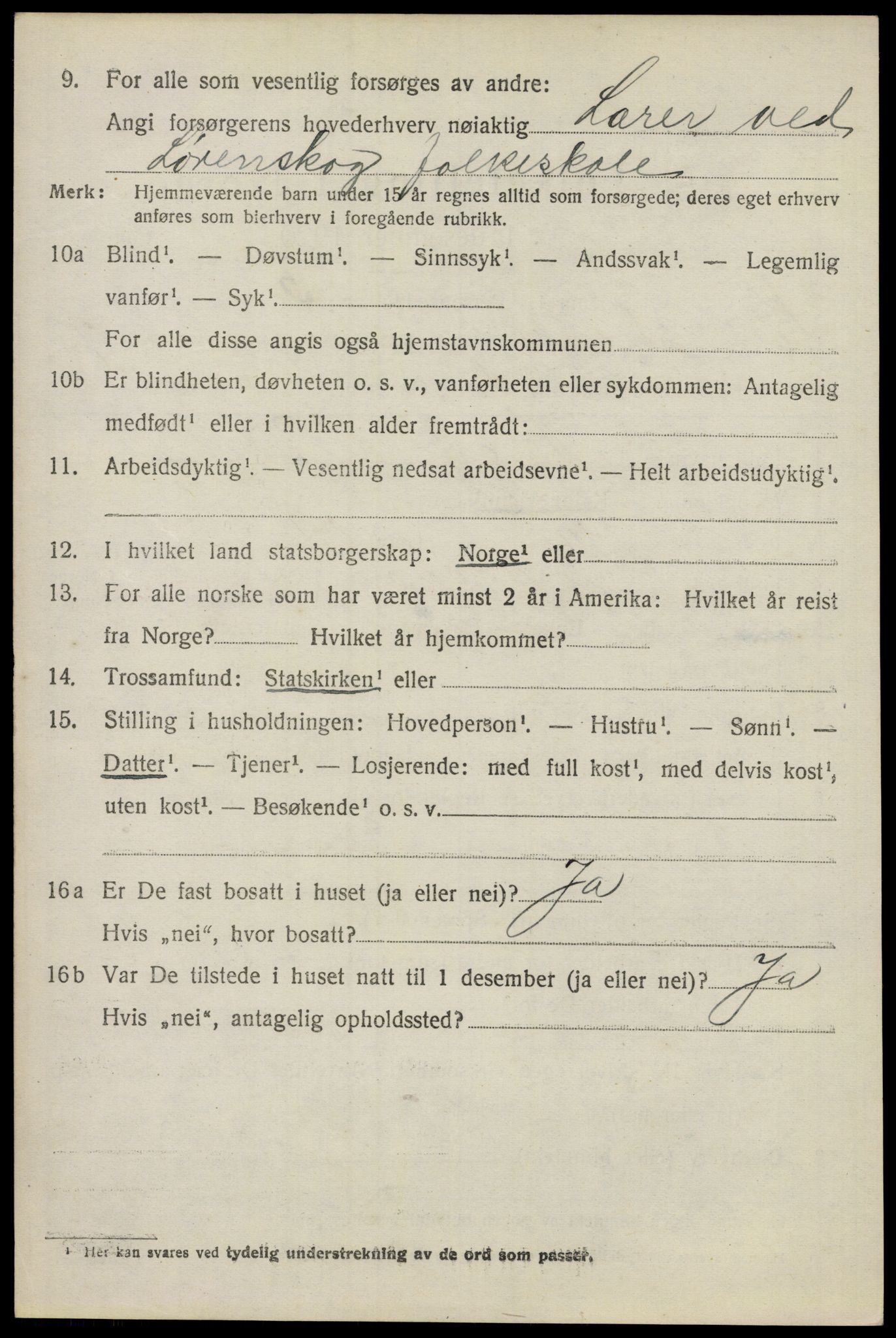 SAO, 1920 census for Lørenskog, 1920, p. 5771