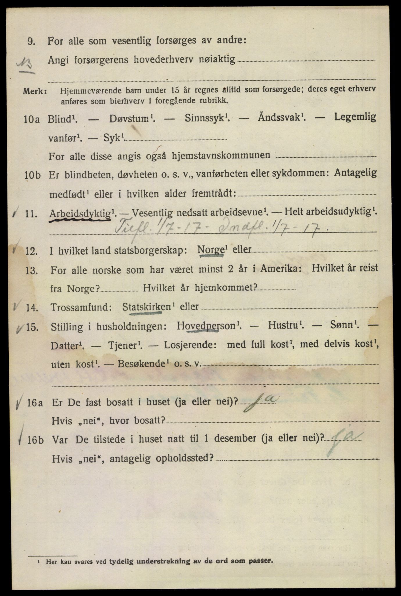 SAO, 1920 census for Kristiania, 1920, p. 366894
