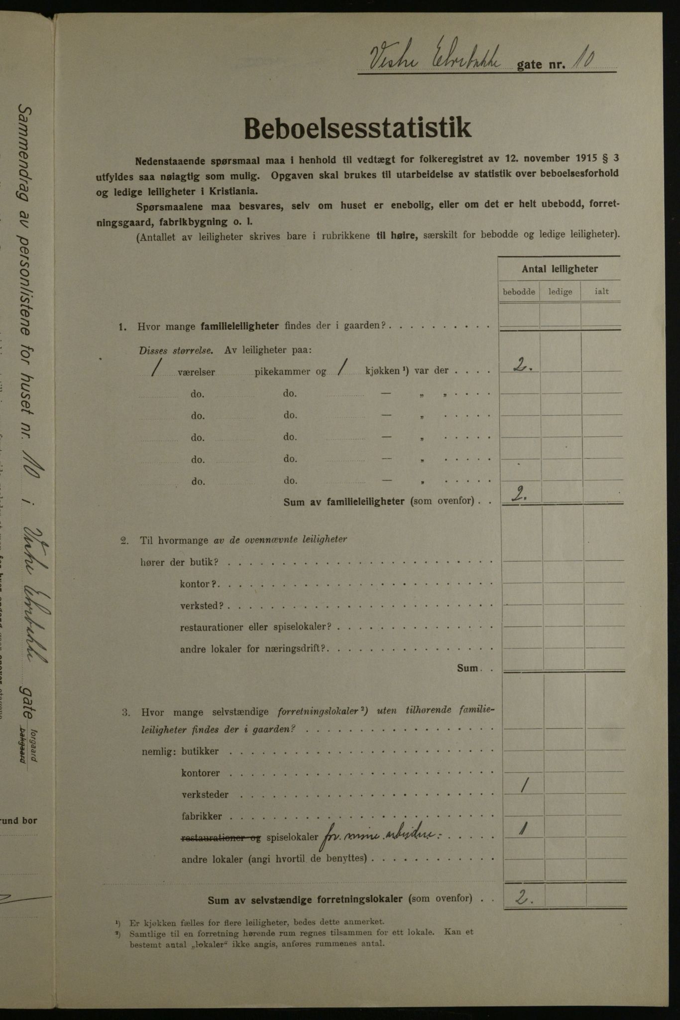 OBA, Municipal Census 1923 for Kristiania, 1923, p. 135308