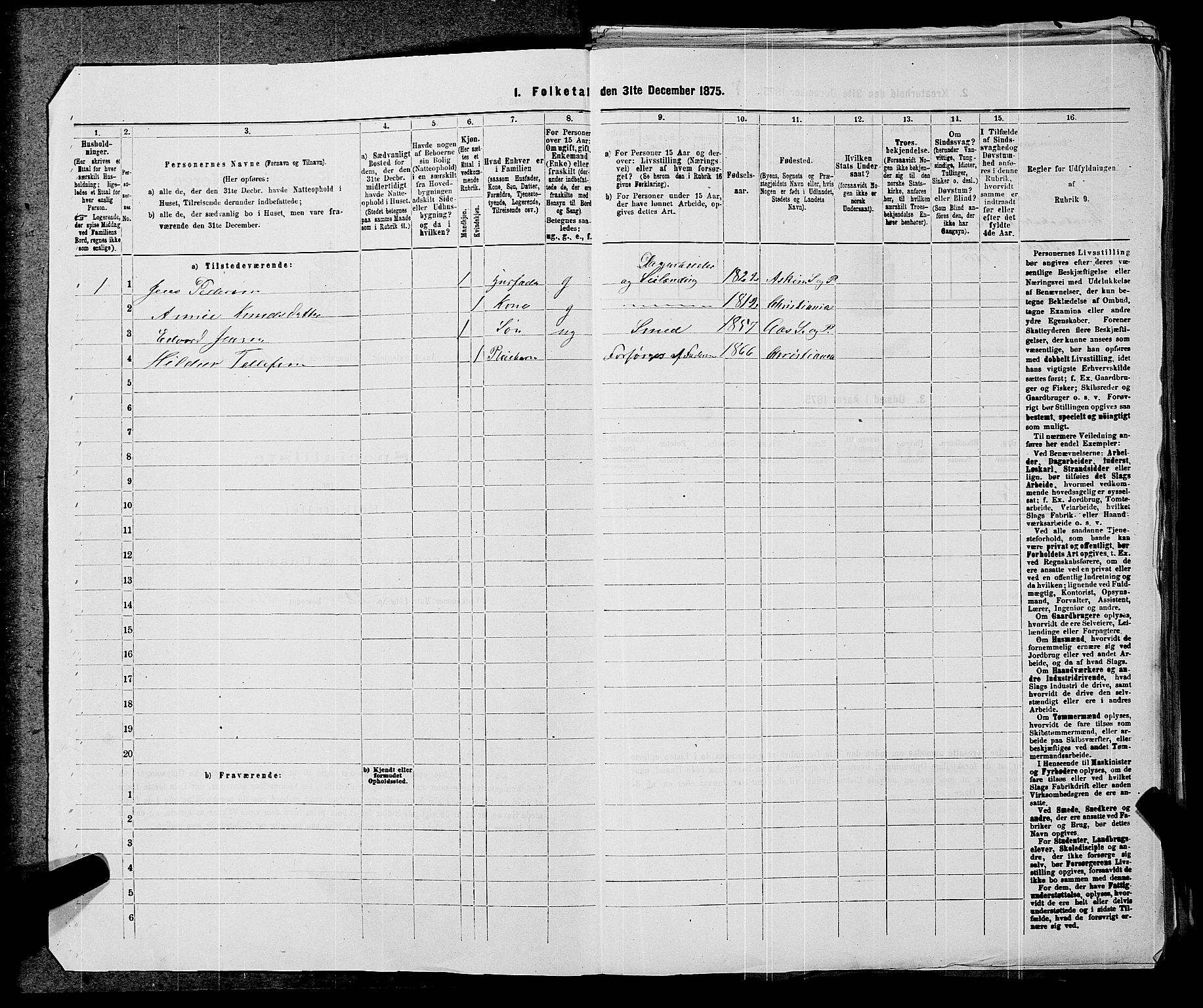 RA, 1875 census for 0214P Ås, 1875, p. 24