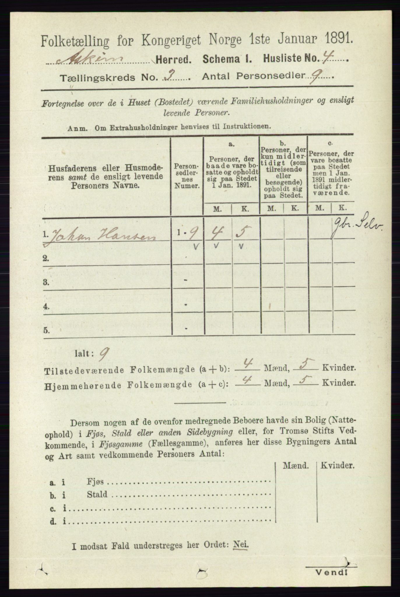 RA, 1891 census for 0124 Askim, 1891, p. 349