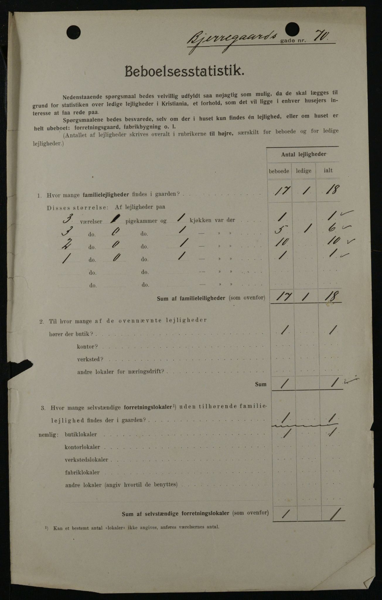 OBA, Municipal Census 1908 for Kristiania, 1908, p. 6296