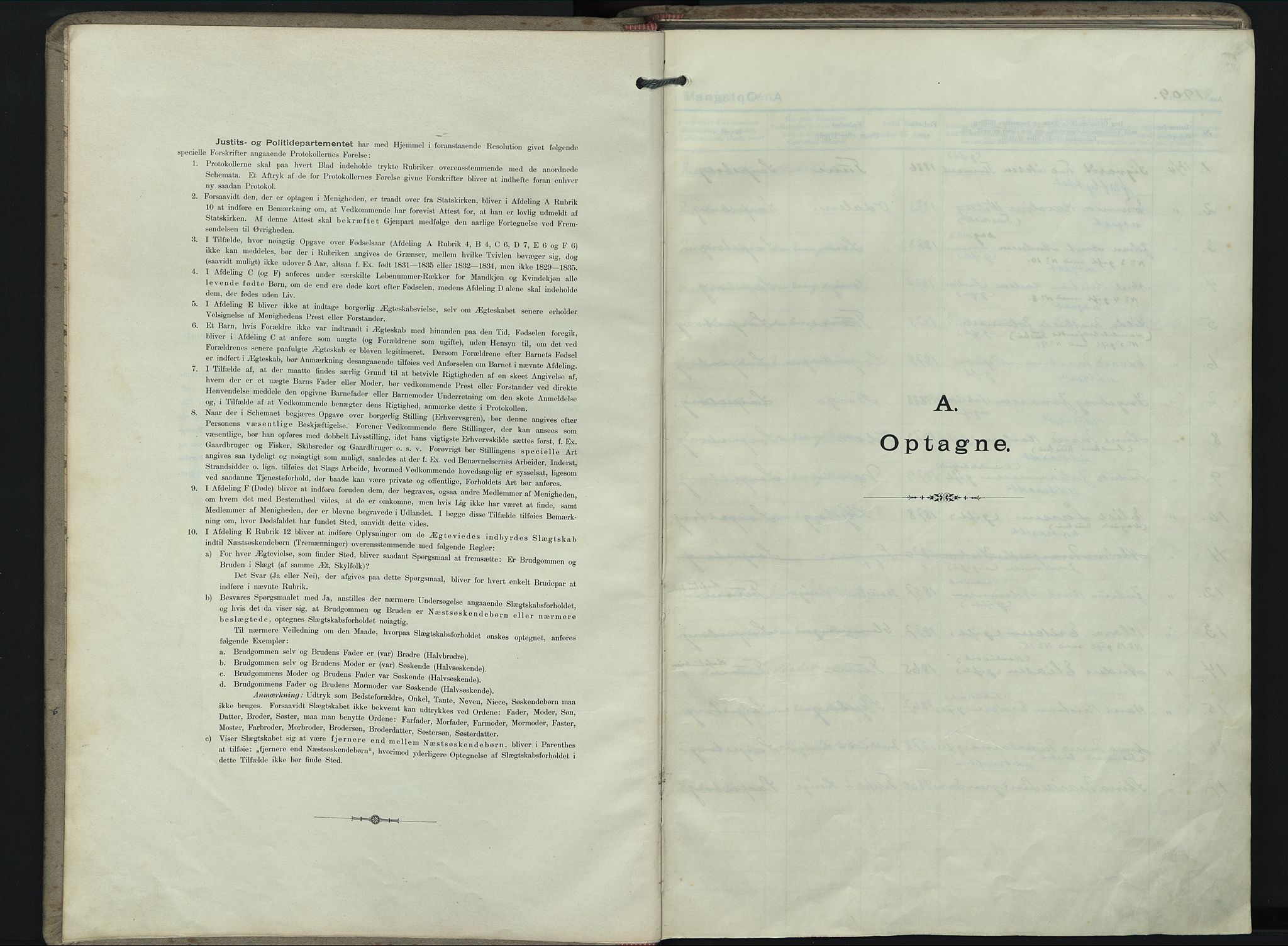 Den Evangeliske Brødremenighed i Sarpsborg, SAO/PAO-0257/F/L0001: Dissenter register no. 1, 1909-1917