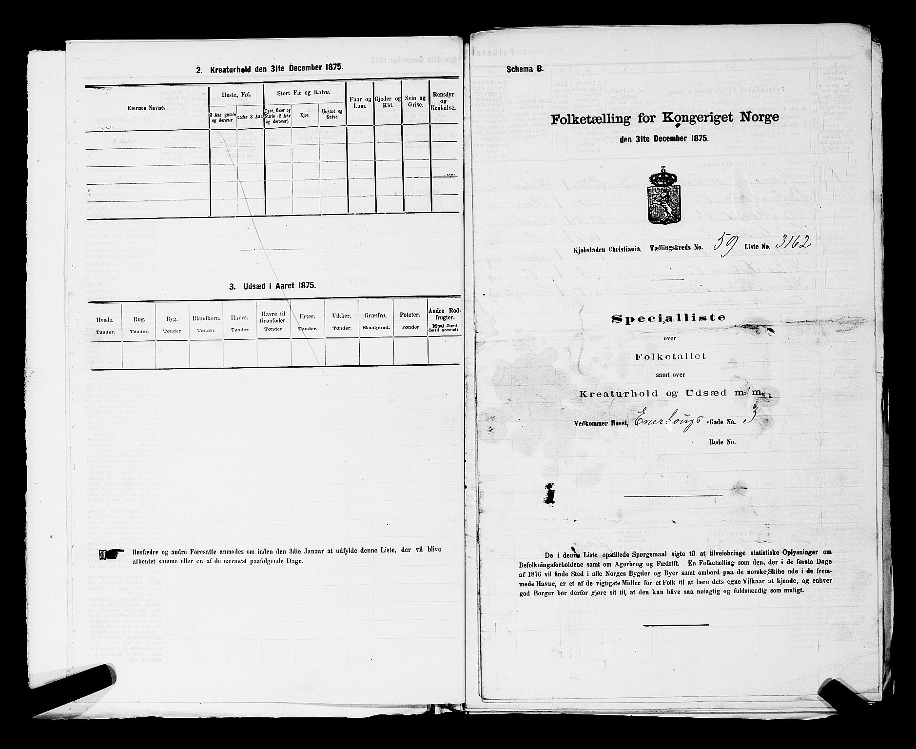 RA, 1875 census for 0301 Kristiania, 1875, p. 8758