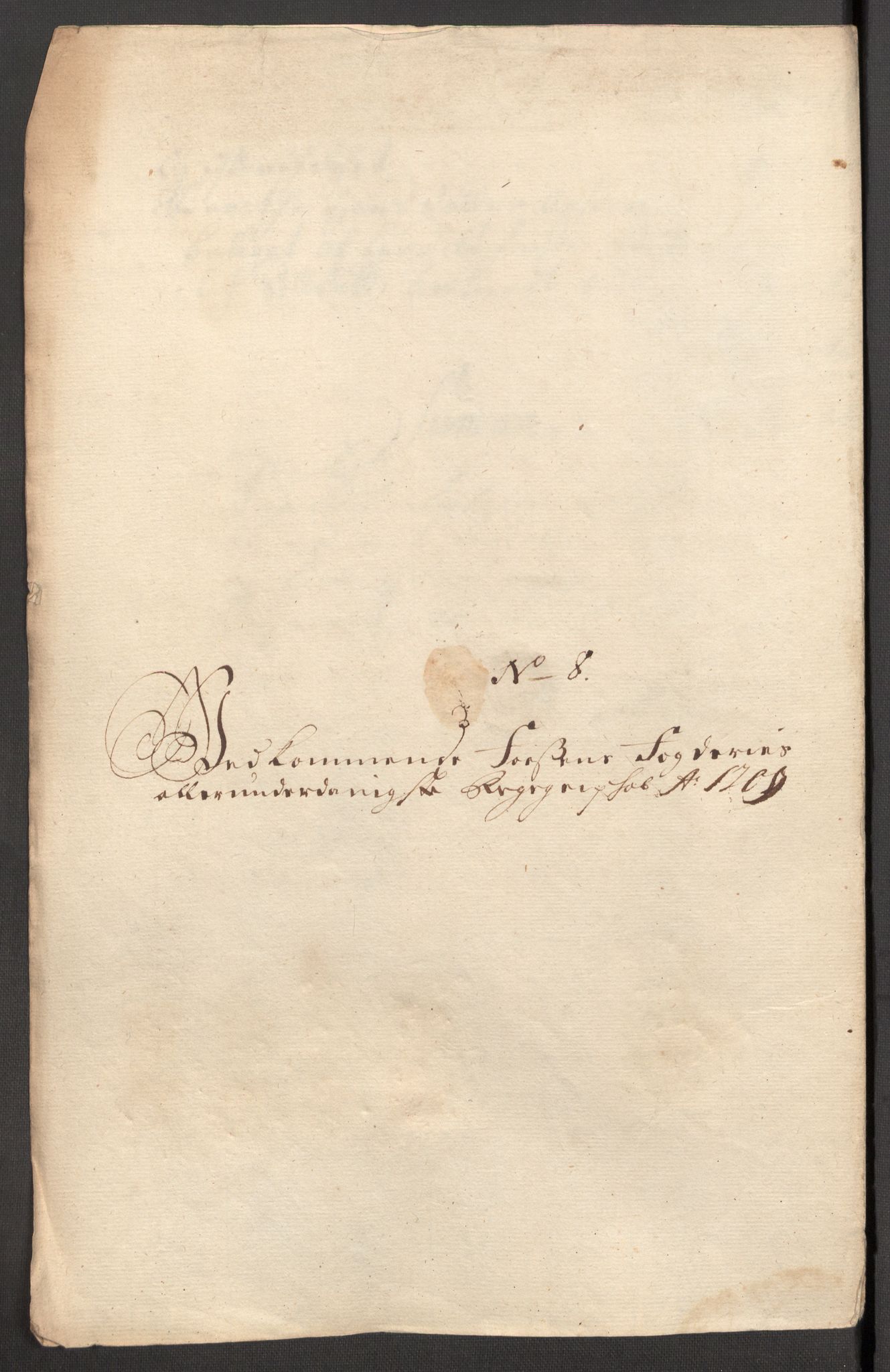 Rentekammeret inntil 1814, Reviderte regnskaper, Fogderegnskap, RA/EA-4092/R57/L3858: Fogderegnskap Fosen, 1708-1709, p. 293