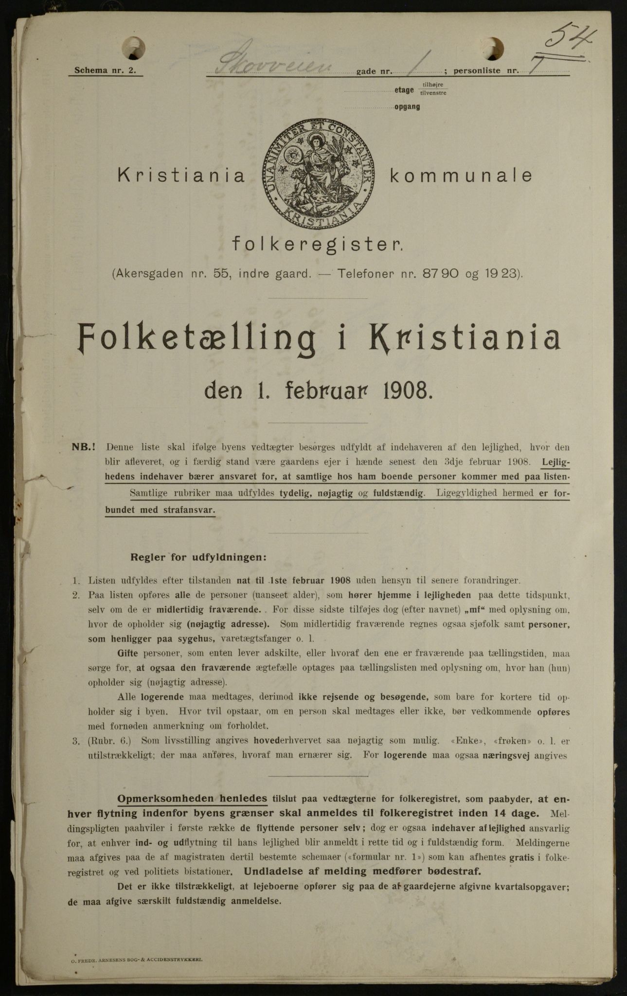 OBA, Municipal Census 1908 for Kristiania, 1908, p. 86729