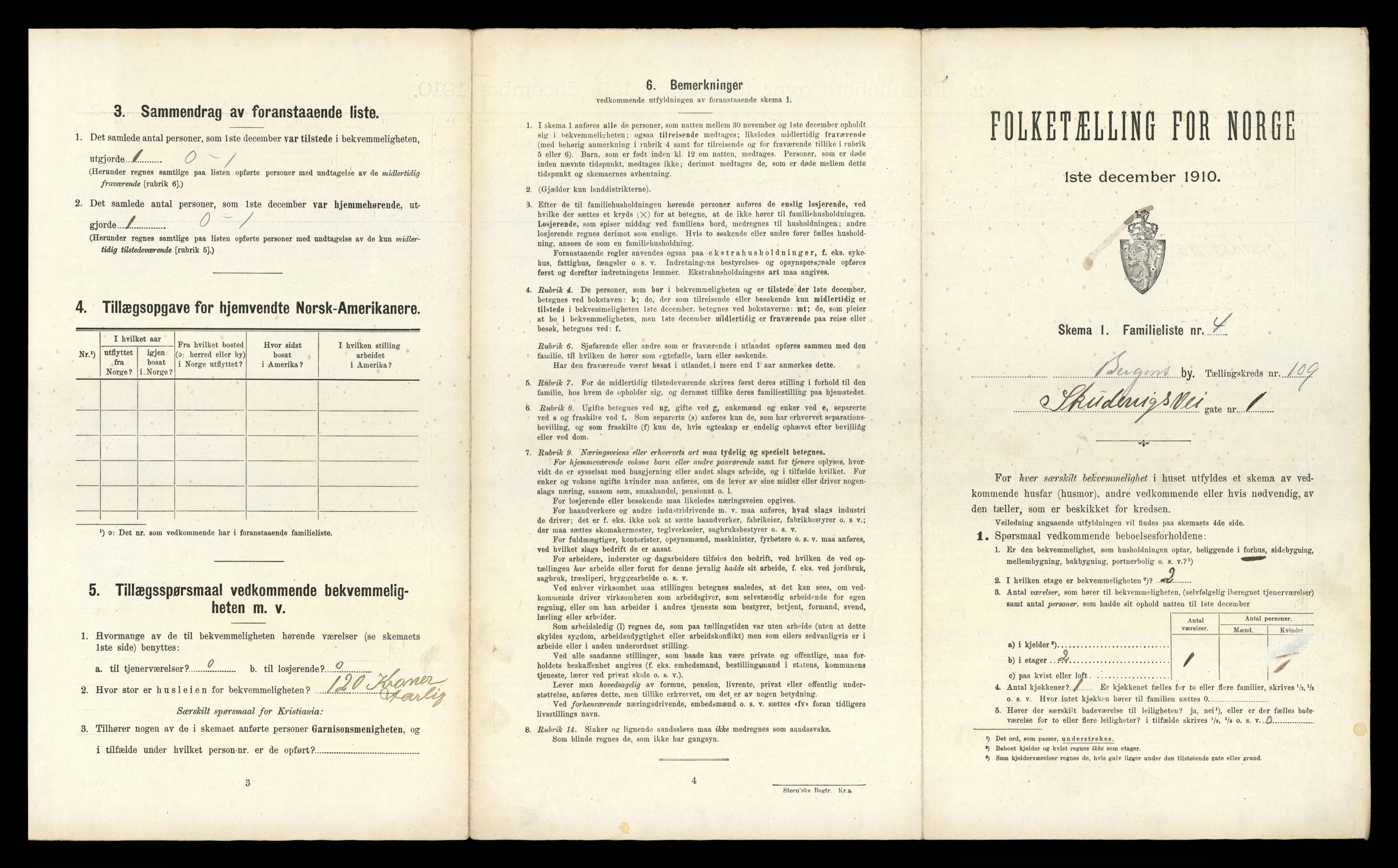 RA, 1910 census for Bergen, 1910, p. 38147