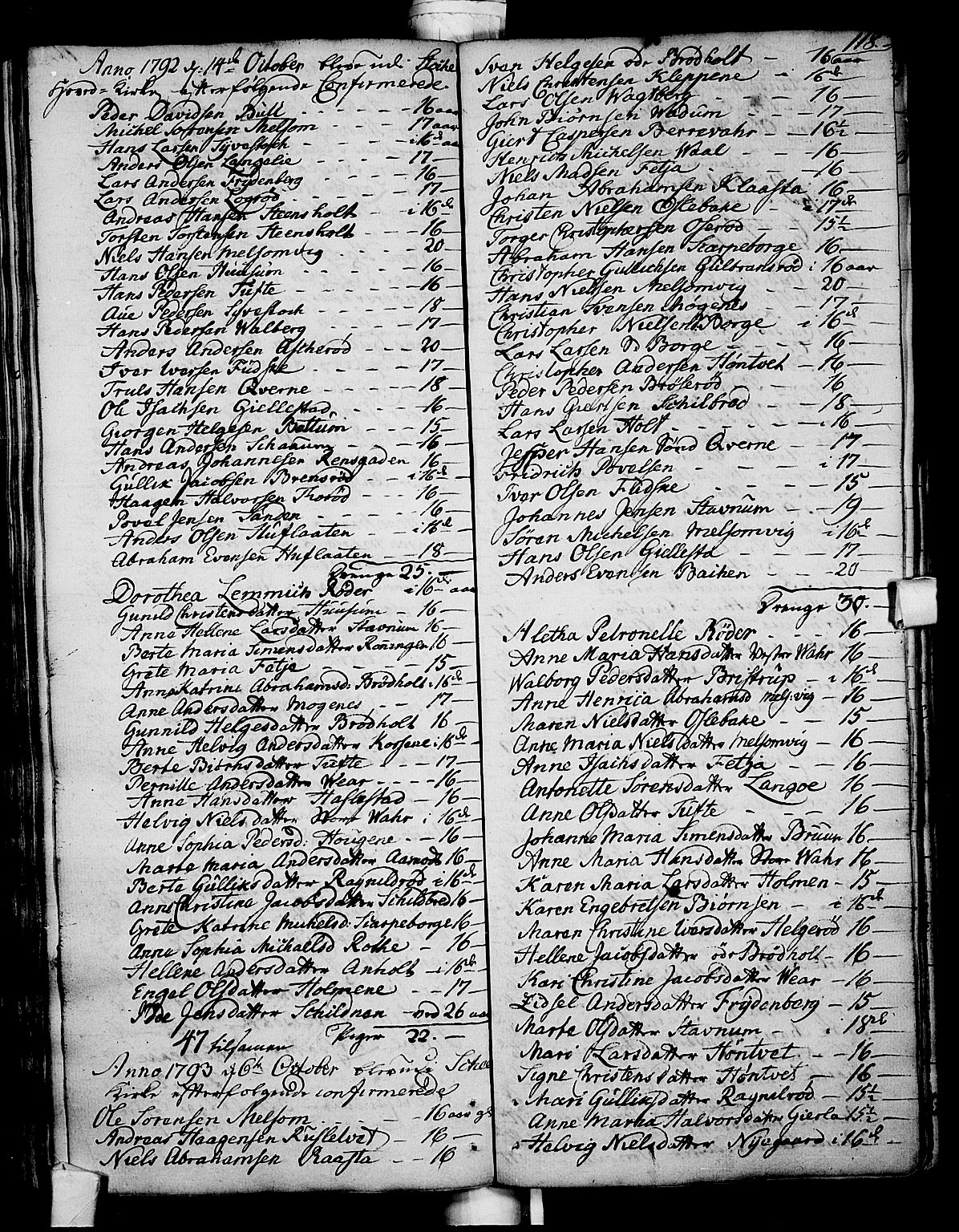 Stokke kirkebøker, AV/SAKO-A-320/F/Fa/L0003: Parish register (official) no. I 3, 1771-1803, p. 118