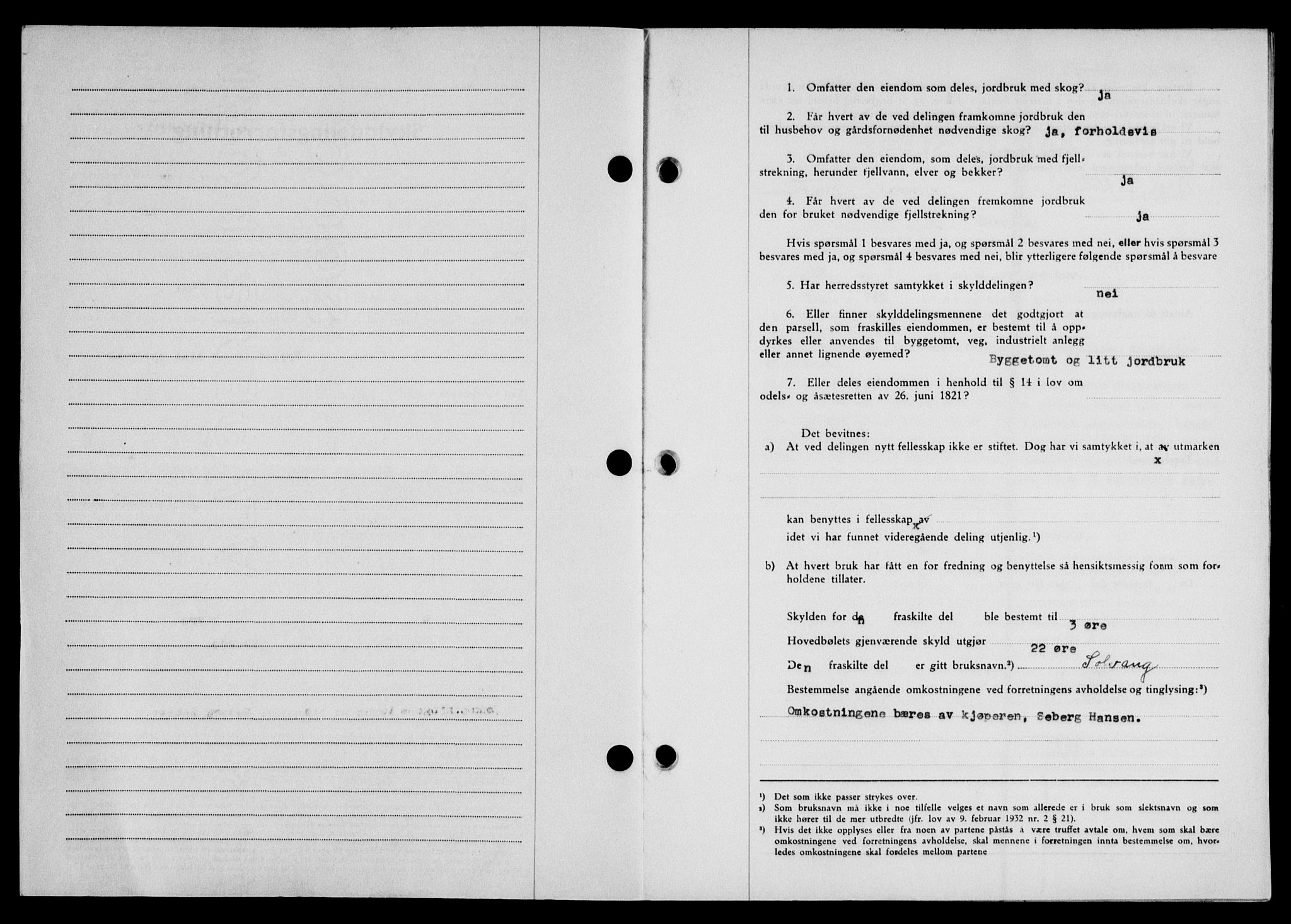 Lofoten sorenskriveri, SAT/A-0017/1/2/2C/L0022a: Mortgage book no. 22a, 1949-1950, Diary no: : 2788/1949