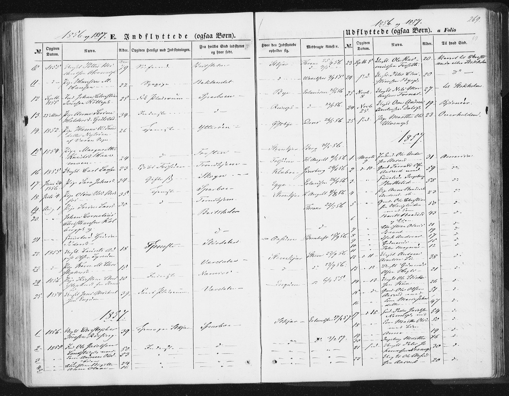 Ministerialprotokoller, klokkerbøker og fødselsregistre - Nord-Trøndelag, SAT/A-1458/746/L0446: Parish register (official) no. 746A05, 1846-1859, p. 269
