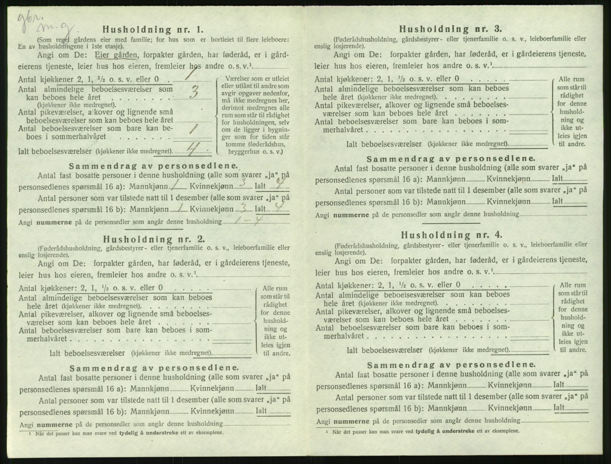 SAT, 1920 census for Bolsøy, 1920, p. 786