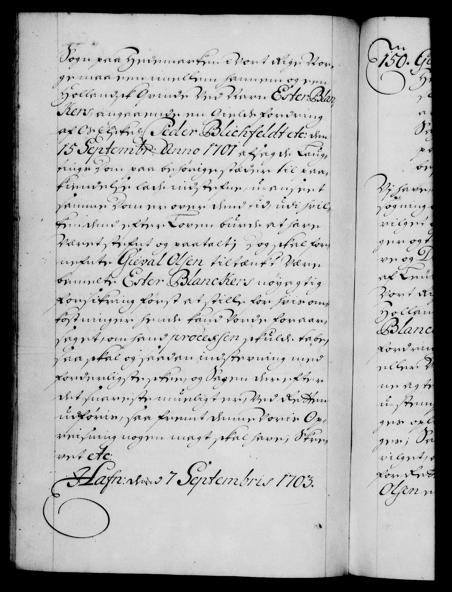 Danske Kanselli 1572-1799, RA/EA-3023/F/Fc/Fca/Fcaa/L0018: Norske registre, 1699-1703, p. 542b
