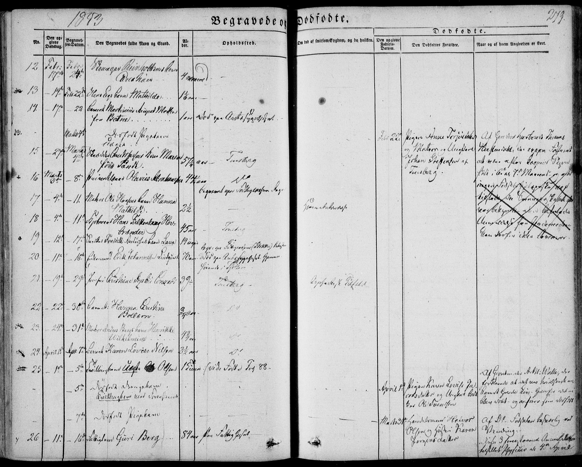 Tønsberg kirkebøker, AV/SAKO-A-330/F/Fa/L0007: Parish register (official) no. I 7, 1845-1854, p. 279