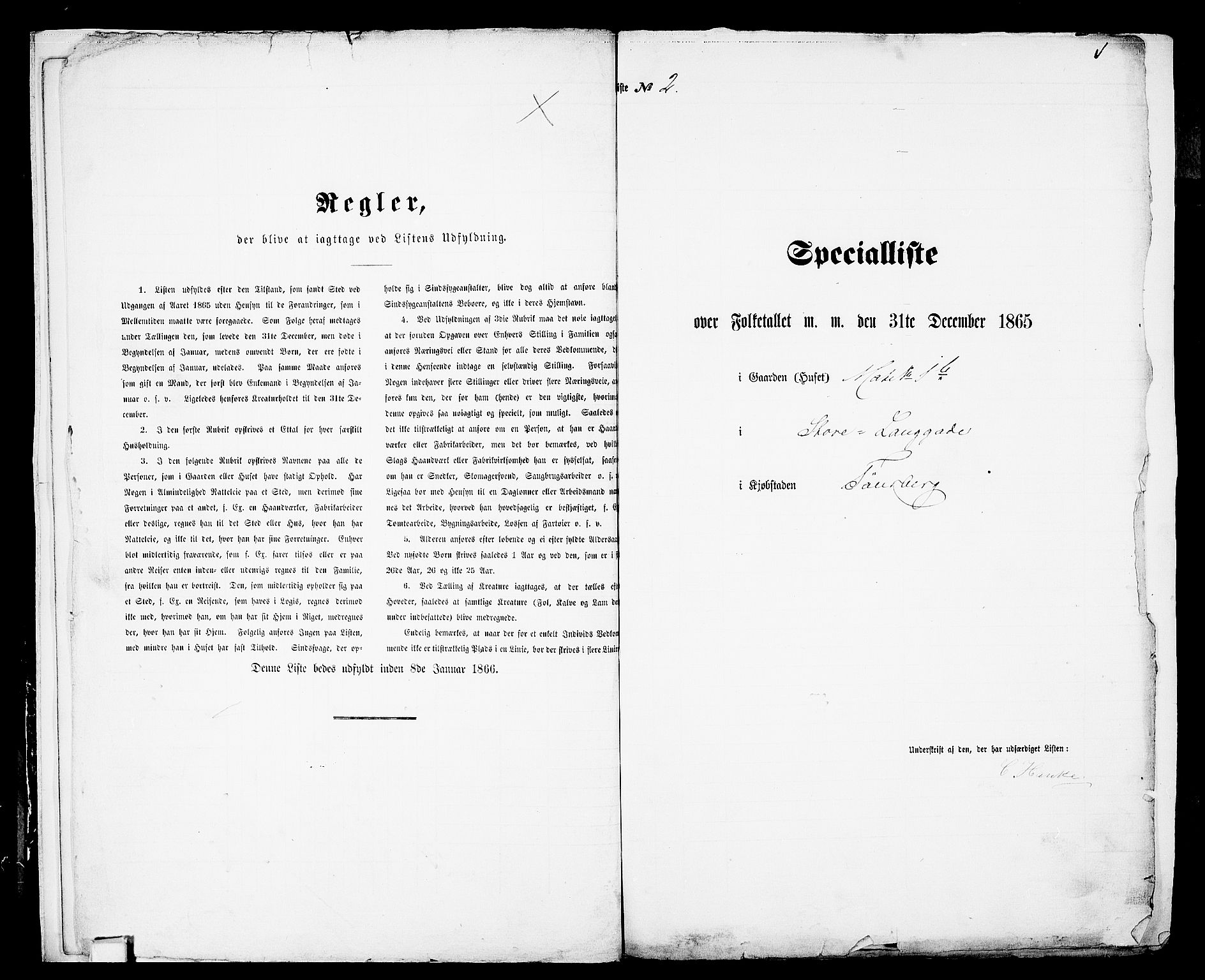 RA, 1865 census for Tønsberg, 1865, p. 14