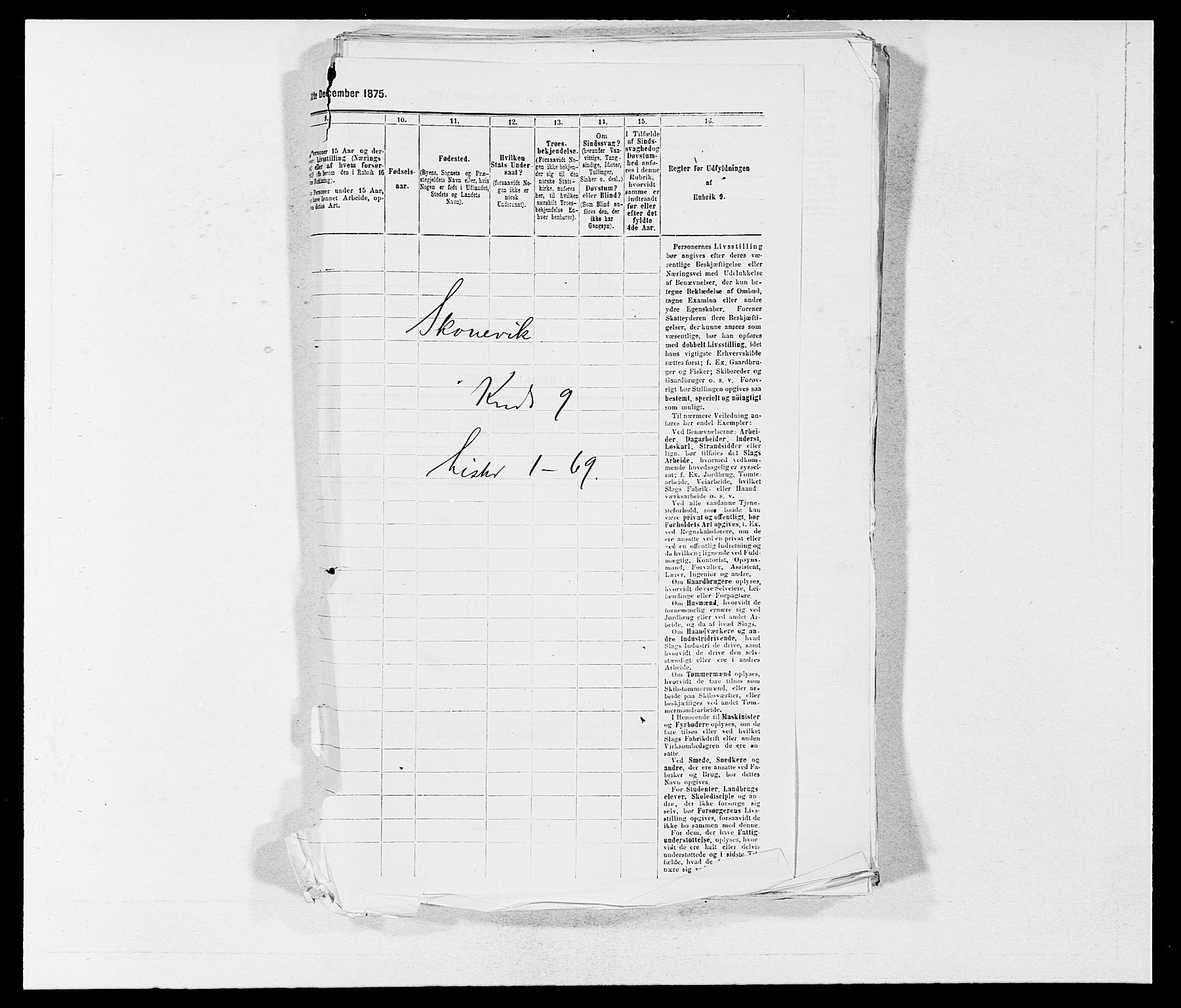 SAB, 1875 census for 1212P Skånevik, 1875, p. 1091