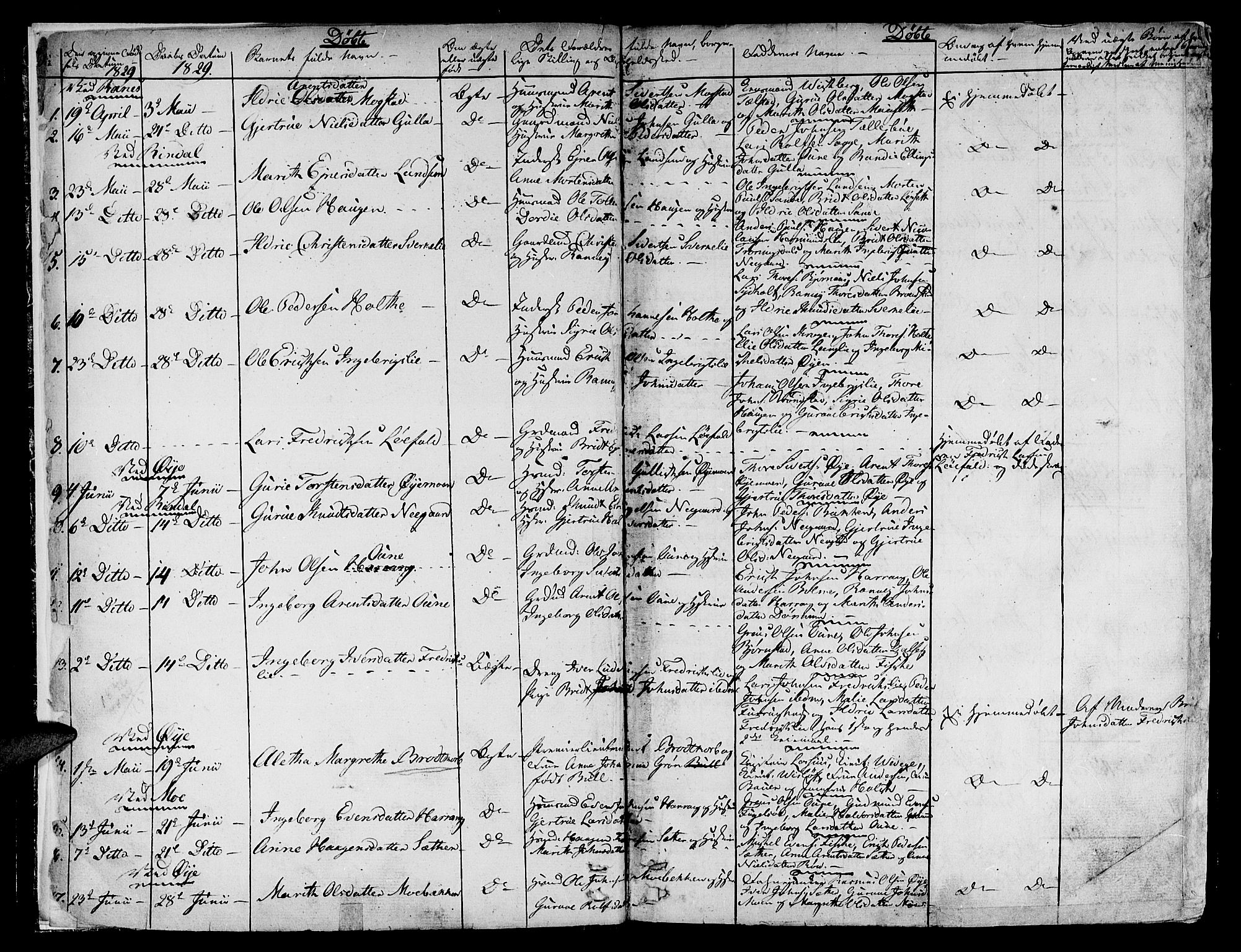 Ministerialprotokoller, klokkerbøker og fødselsregistre - Møre og Romsdal, SAT/A-1454/595/L1042: Parish register (official) no. 595A04, 1829-1843, p. 1