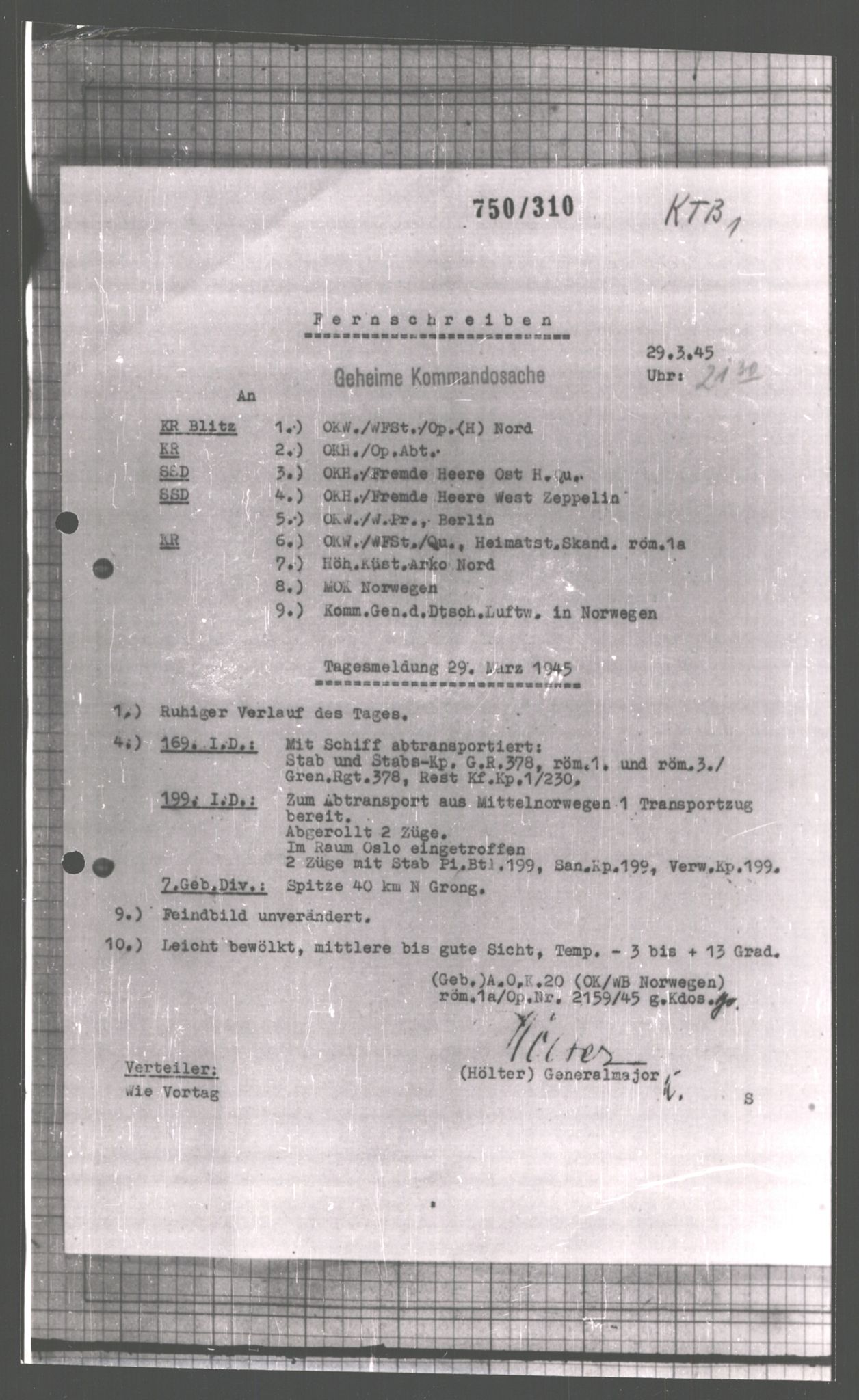 Forsvarets Overkommando. 2 kontor. Arkiv 11.4. Spredte tyske arkivsaker, AV/RA-RAFA-7031/D/Dar/Dara/L0008: Krigsdagbøker for 20. Gebirgs-Armee-Oberkommando (AOK 20), 1945, p. 748