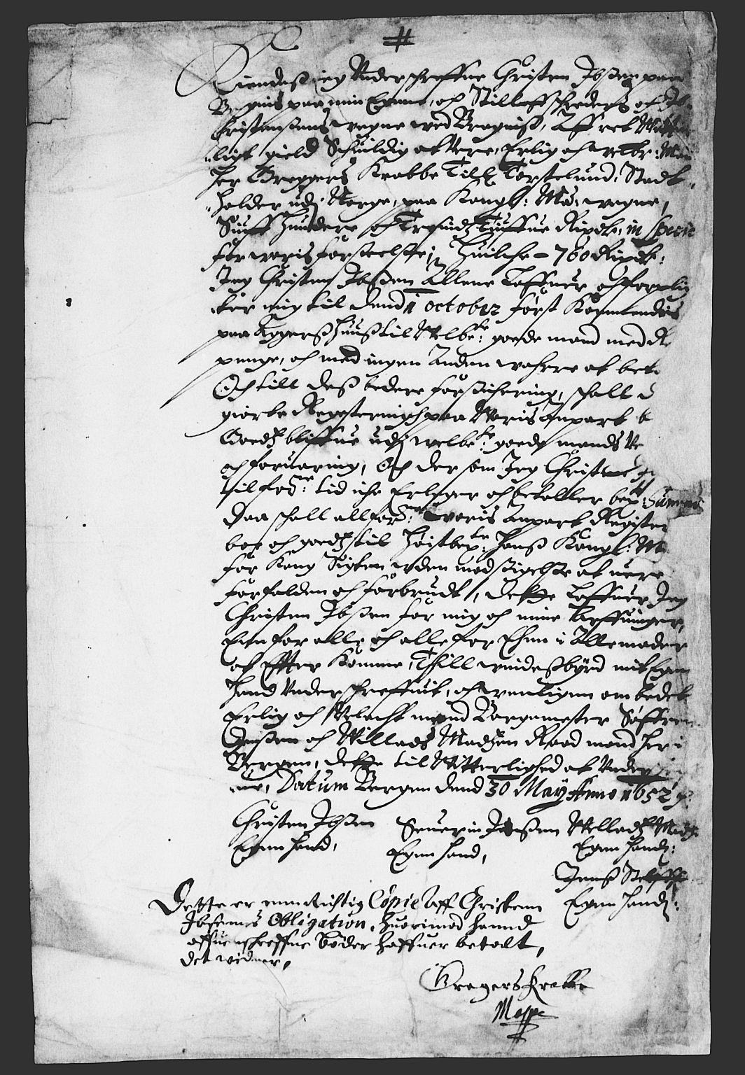 Rentekammeret inntil 1814, Reviderte regnskaper, Lensregnskaper, AV/RA-EA-5023/R/Rb/Rba/L0210: Akershus len, 1652-1653