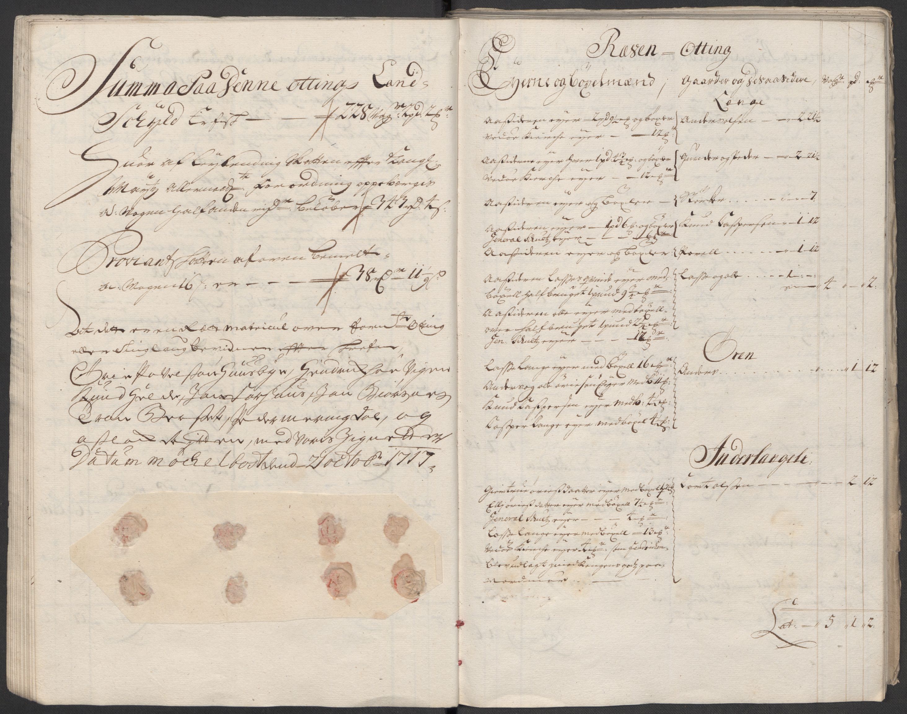 Rentekammeret inntil 1814, Reviderte regnskaper, Fogderegnskap, RA/EA-4092/R55/L3664: Fogderegnskap Romsdal, 1717, p. 33