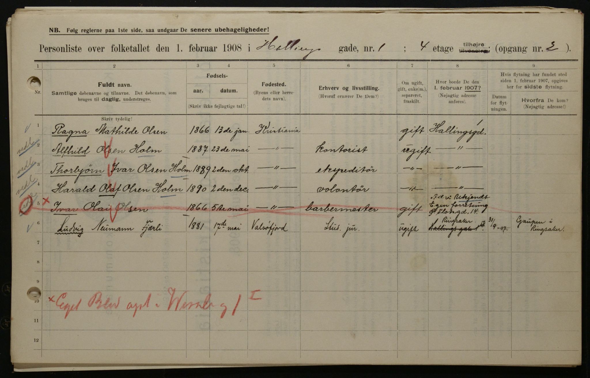 OBA, Municipal Census 1908 for Kristiania, 1908, p. 30779